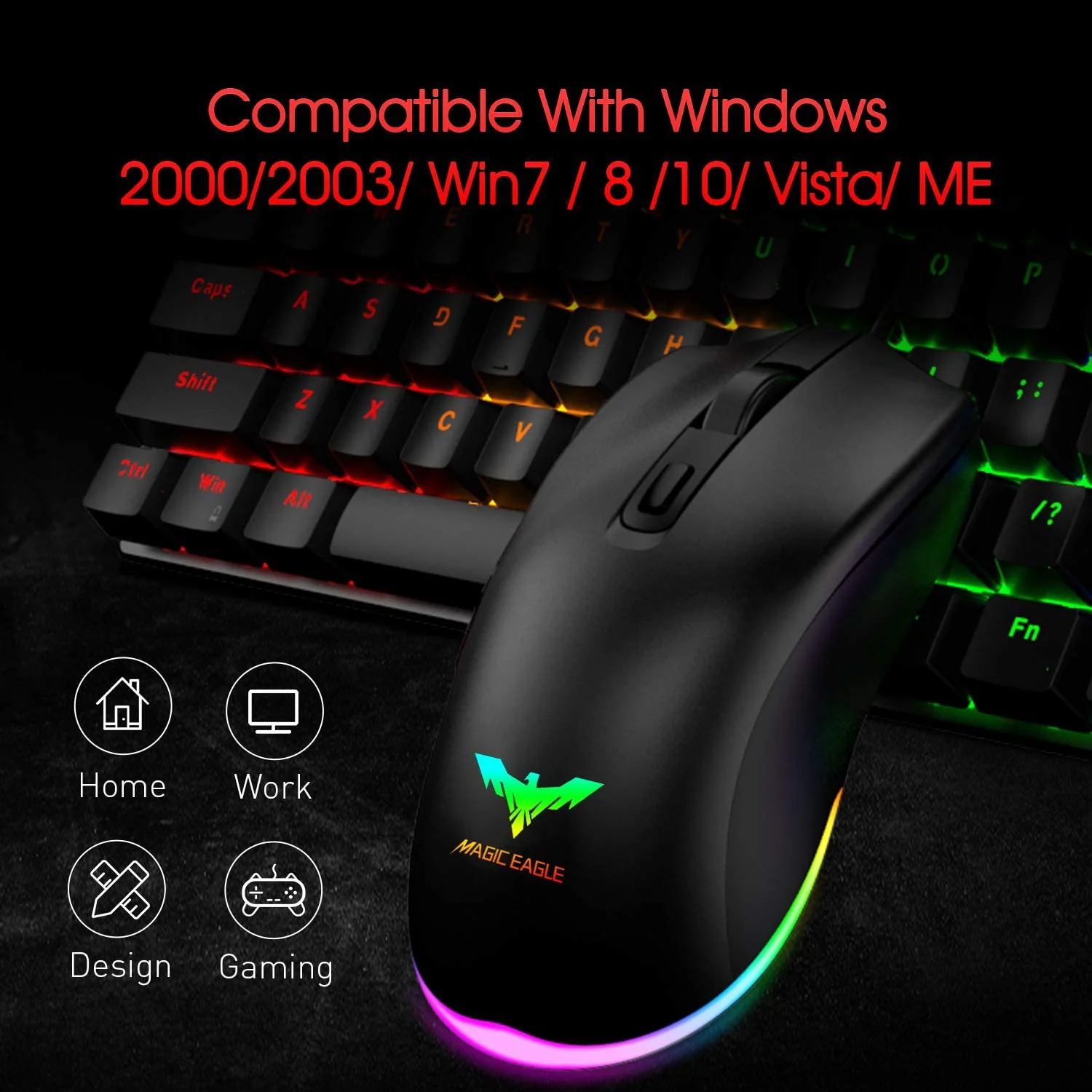 HAVIT MS732 RGB Gaming Mouse with 6400 DPI, Programmable, 7 Color Backlights, 6 Buttons (2020 Version) - Image 7