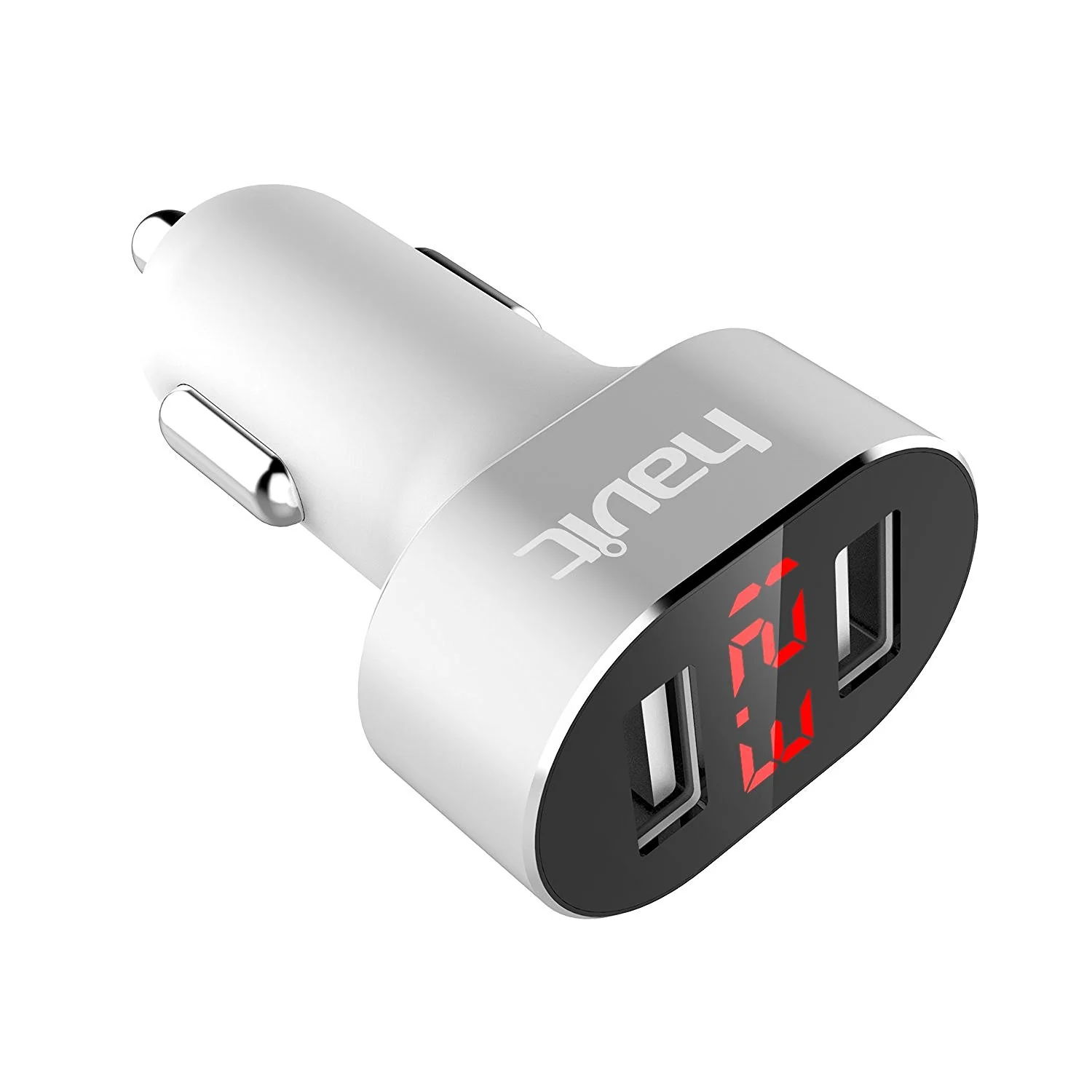 HAVIT HV-Q3 2.4A Car Charger, LED Voltage Display, Dual Smart Charging USB Ports - Image 6