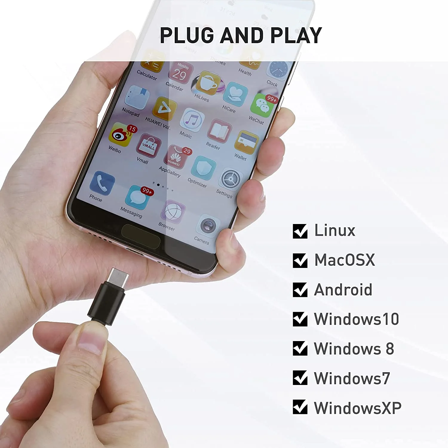 HAVIT HV-SD1039 Audio Adapter External USB Sound Card with 3.5mm Headphone and Microphone Jack - Image 5
