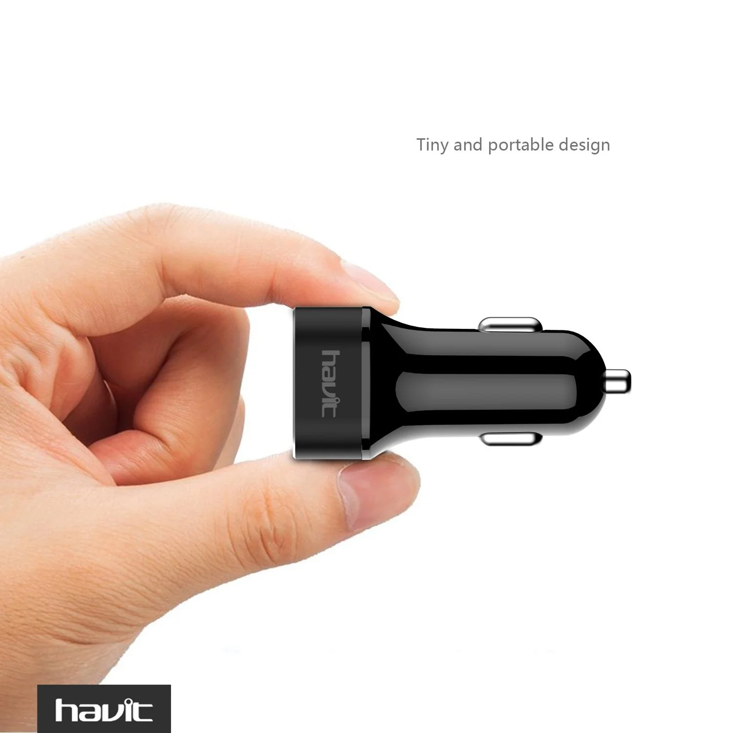 HAVIT HV-ST001 QC 3.0 Car Charger & 3A Braided Micro USB Cable, 36W, Dual USB Ports - Image 4