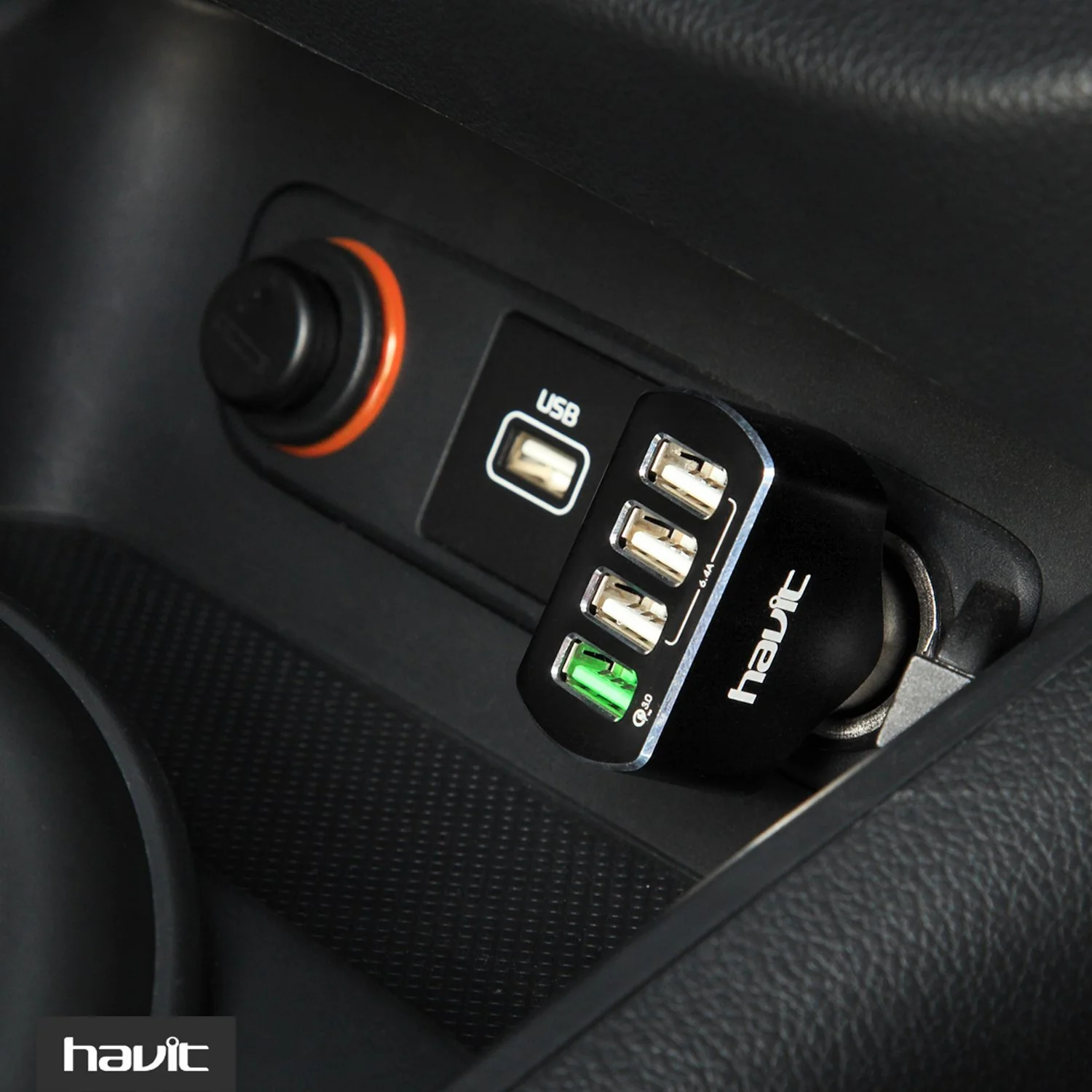 HAVIT HV-UC2034 Quick Charge 3.0 Car Charger, 54W, 4 USB Ports - Image 10