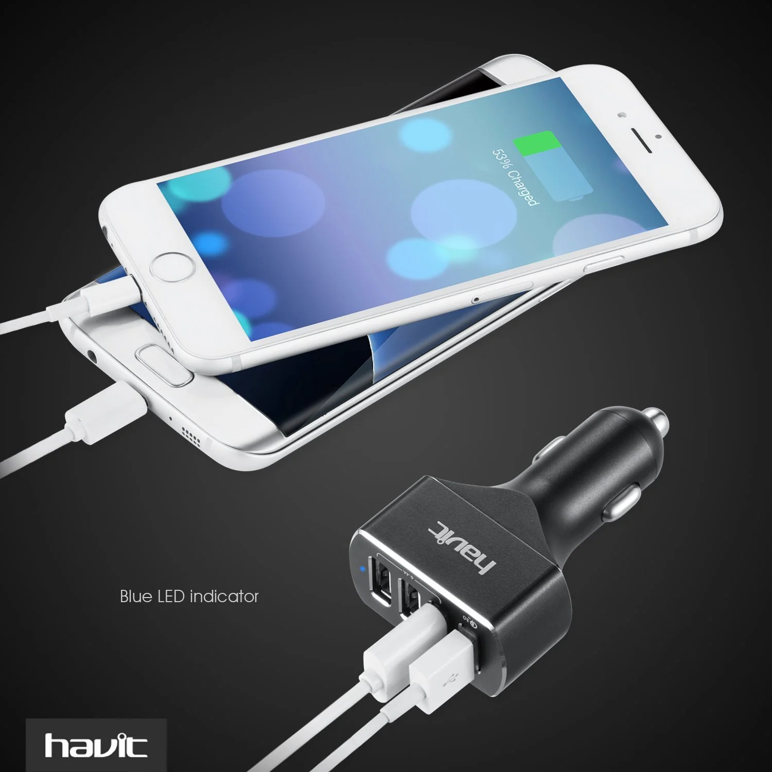 HAVIT HV-UC2034 Quick Charge 3.0 Car Charger, 54W, 4 USB Ports - Image 12