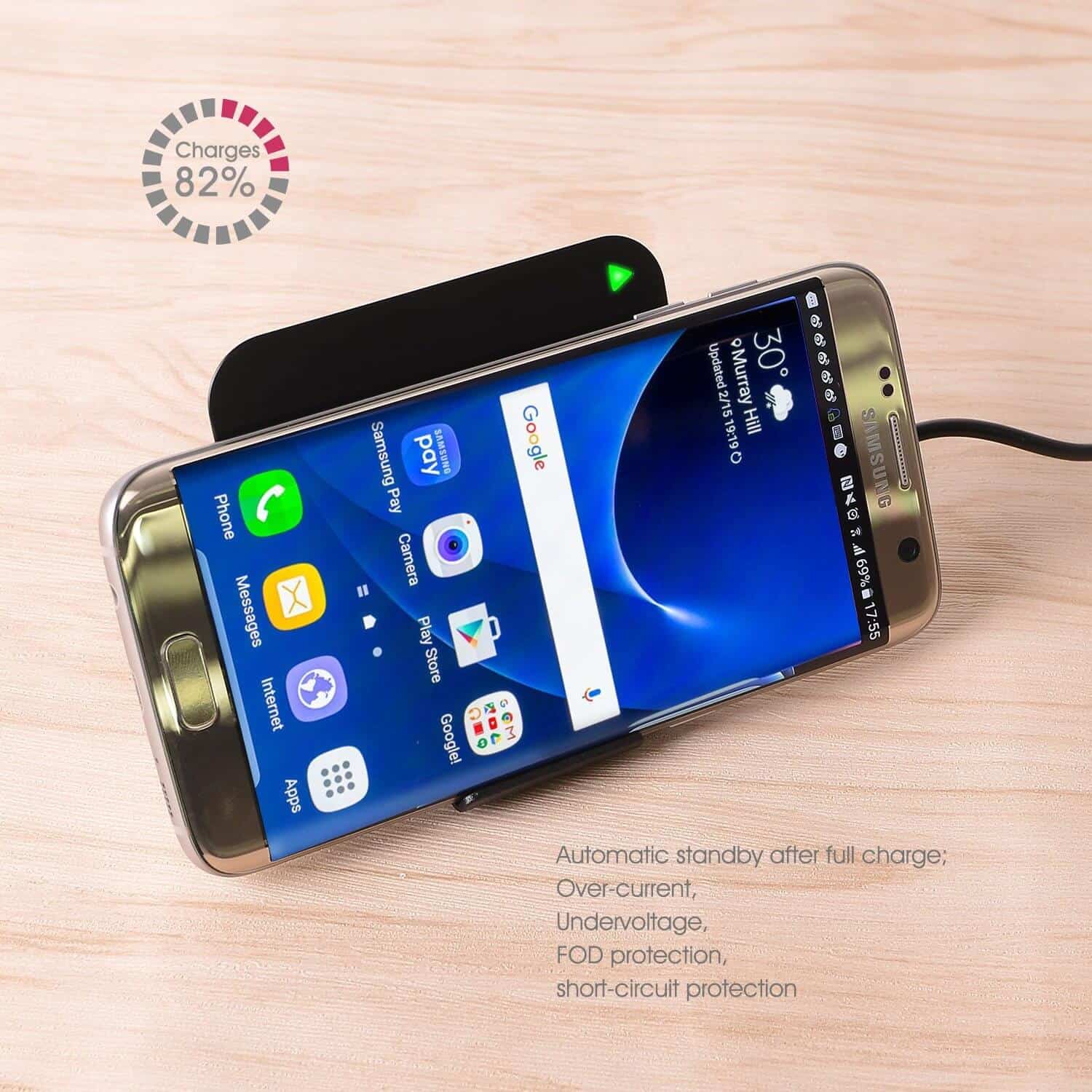 HAVIT HV-WL202 Qi Fast Charge Wireless Charging Pad - Image 2