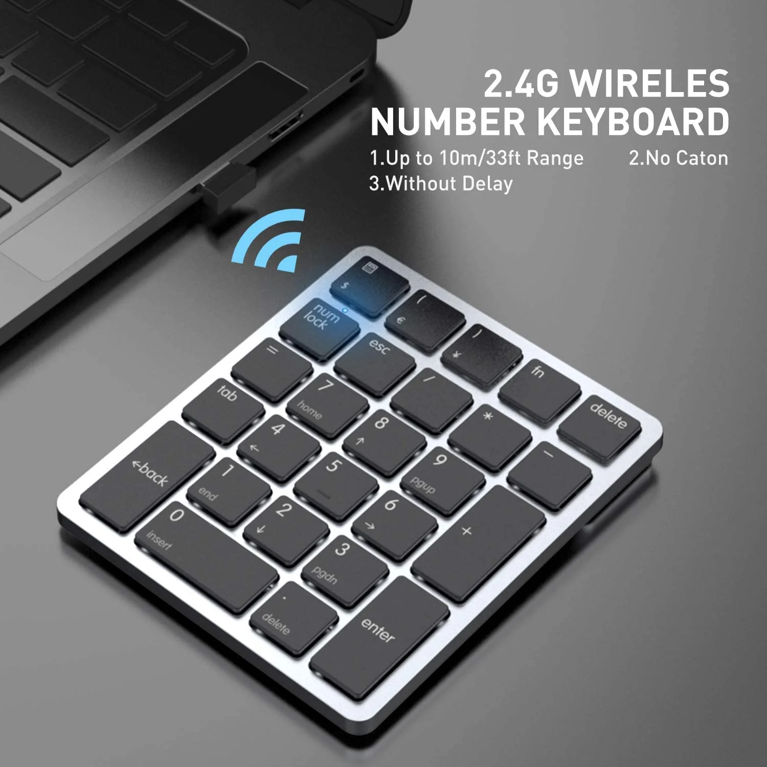 HAVIT KB260GCM 26 Keys Wireless Number Keypad for Mac OS and Window System - Image 10