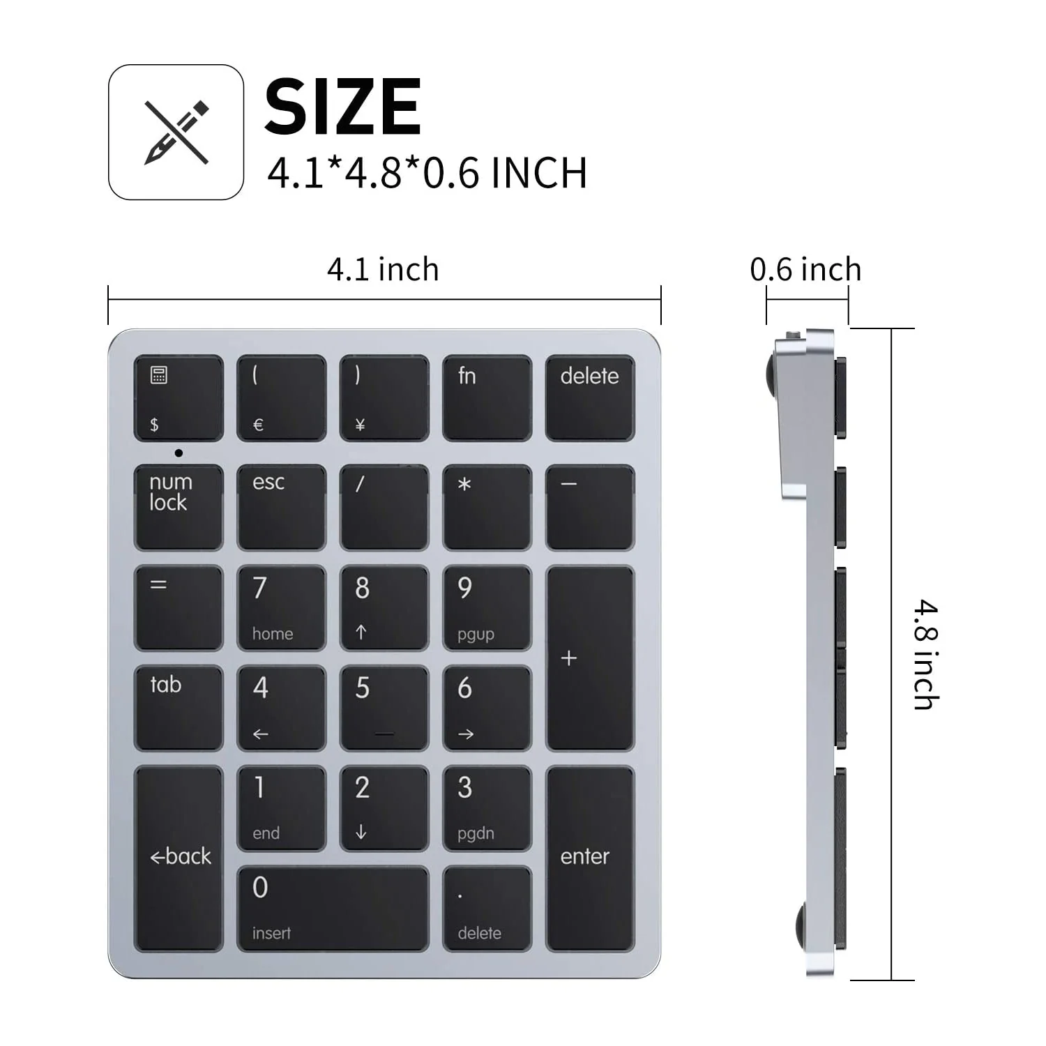 HAVIT KB260GCM 26 Keys Wireless Number Keypad for Mac OS and Window System - Image 12