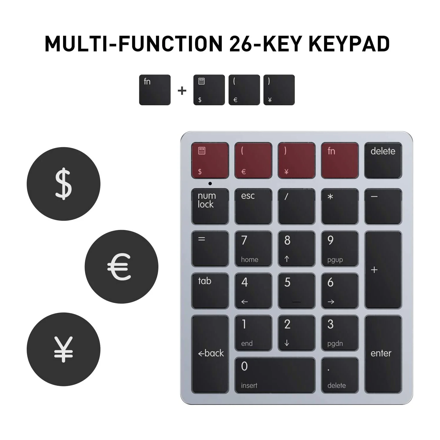 HAVIT KB260GCM 26 Keys Wireless Number Keypad for Mac OS and Window System - Image 13