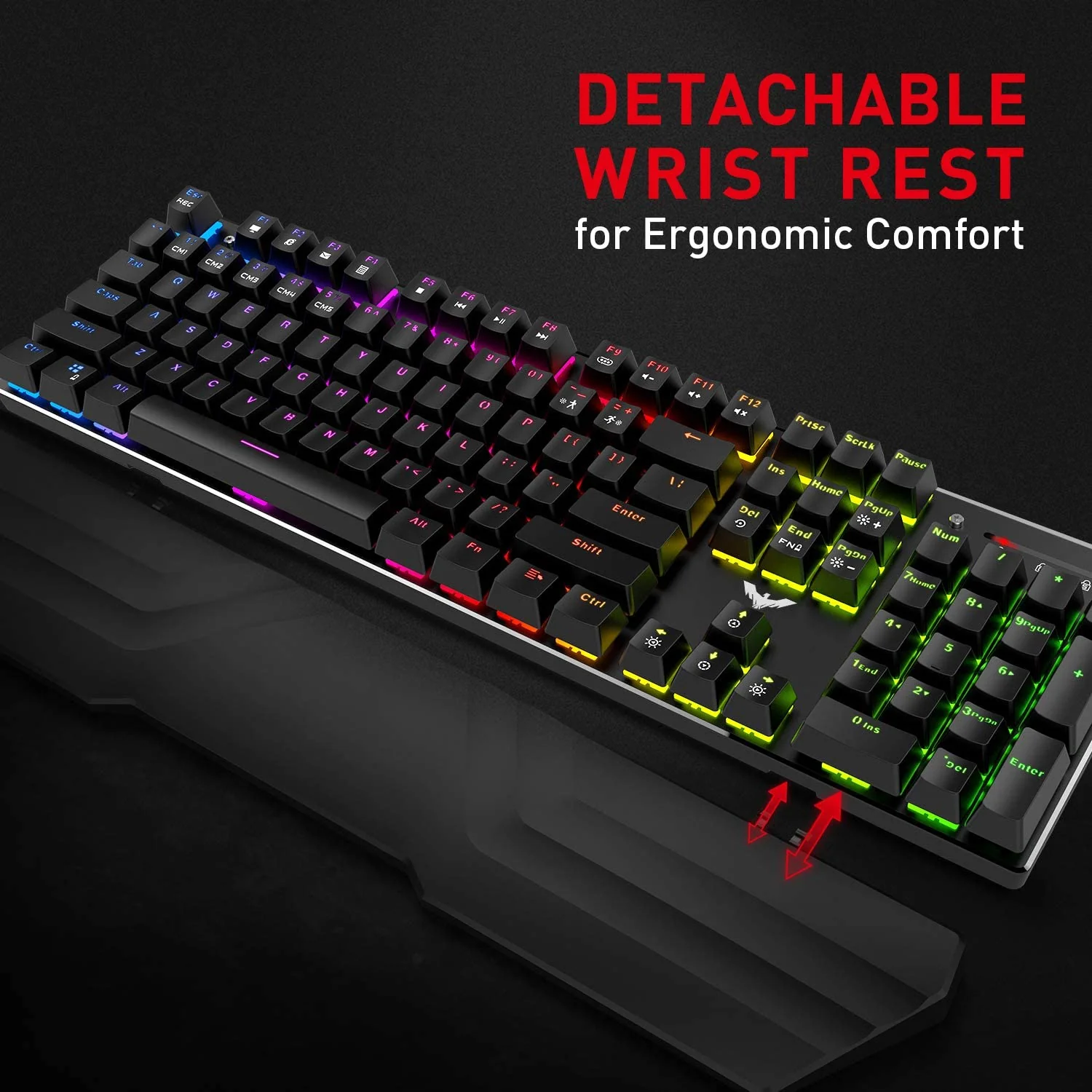 HAVIT HV-KB380L Mechanical Keyboard Mouse & RGB Headset Kit (Upgraded Version) - Image 3