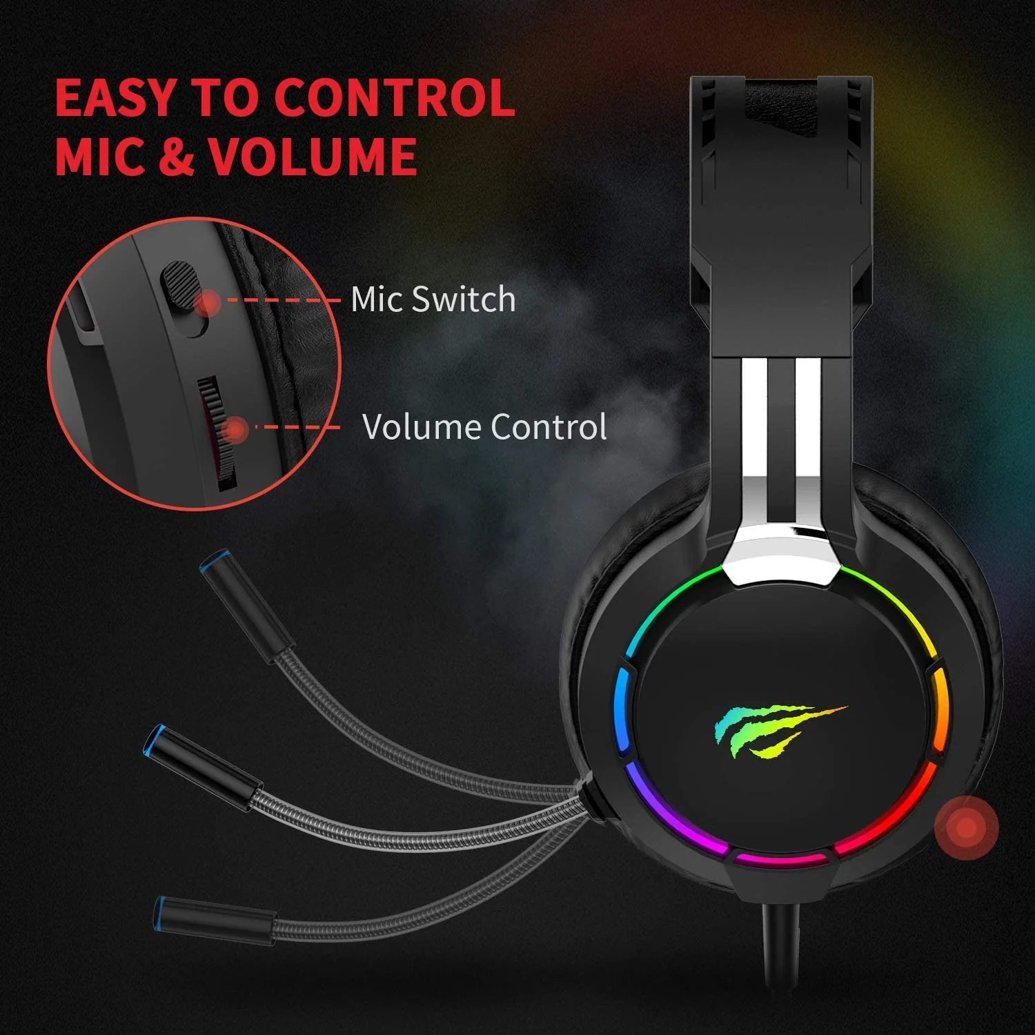 HAVIT HV-KB380L Mechanical Keyboard Mouse & RGB Headset Kit (Upgraded Version) - Image 7