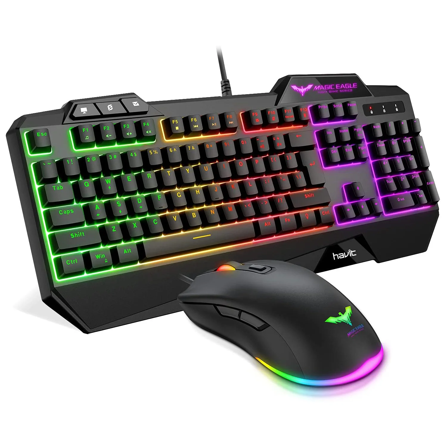 HAVIT KB392L Gaming Keyboard + Mouse + Mouse Pad + Headset Combo - Image 3