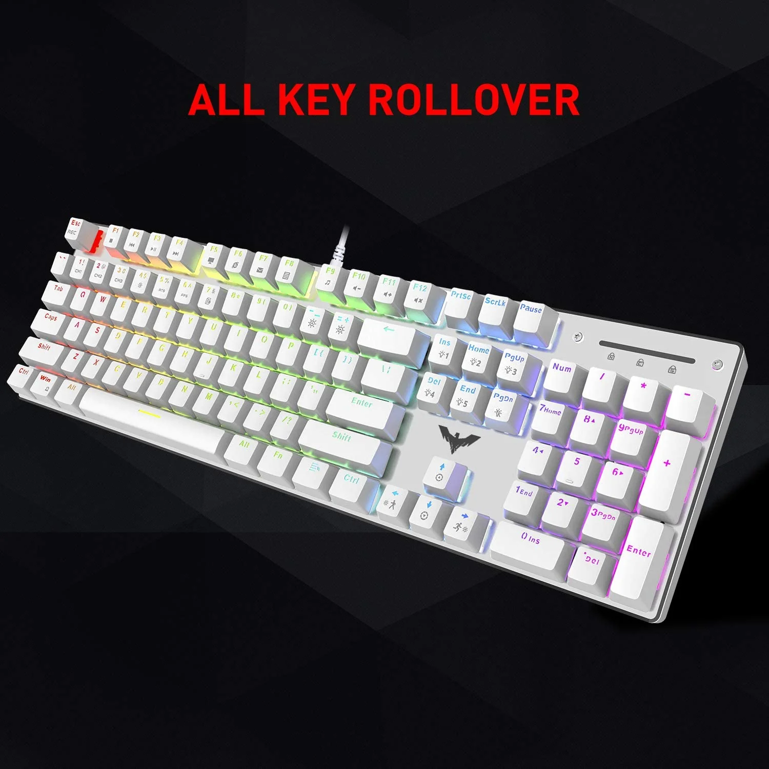 HAVIT KB393L Mechanical Gaming Keyboard and Mouse Combo 104 Keys with Rainbow Backlit - Image 14