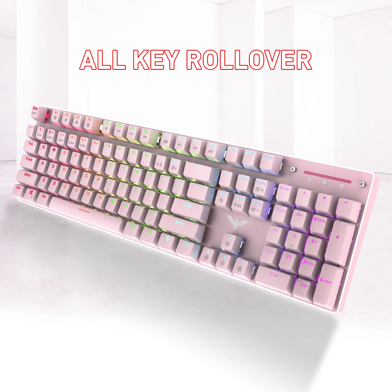 HAVIT KB393L Mechanical Gaming Keyboard and Mouse Combo 104 Keys with Rainbow Backlit - Image 18