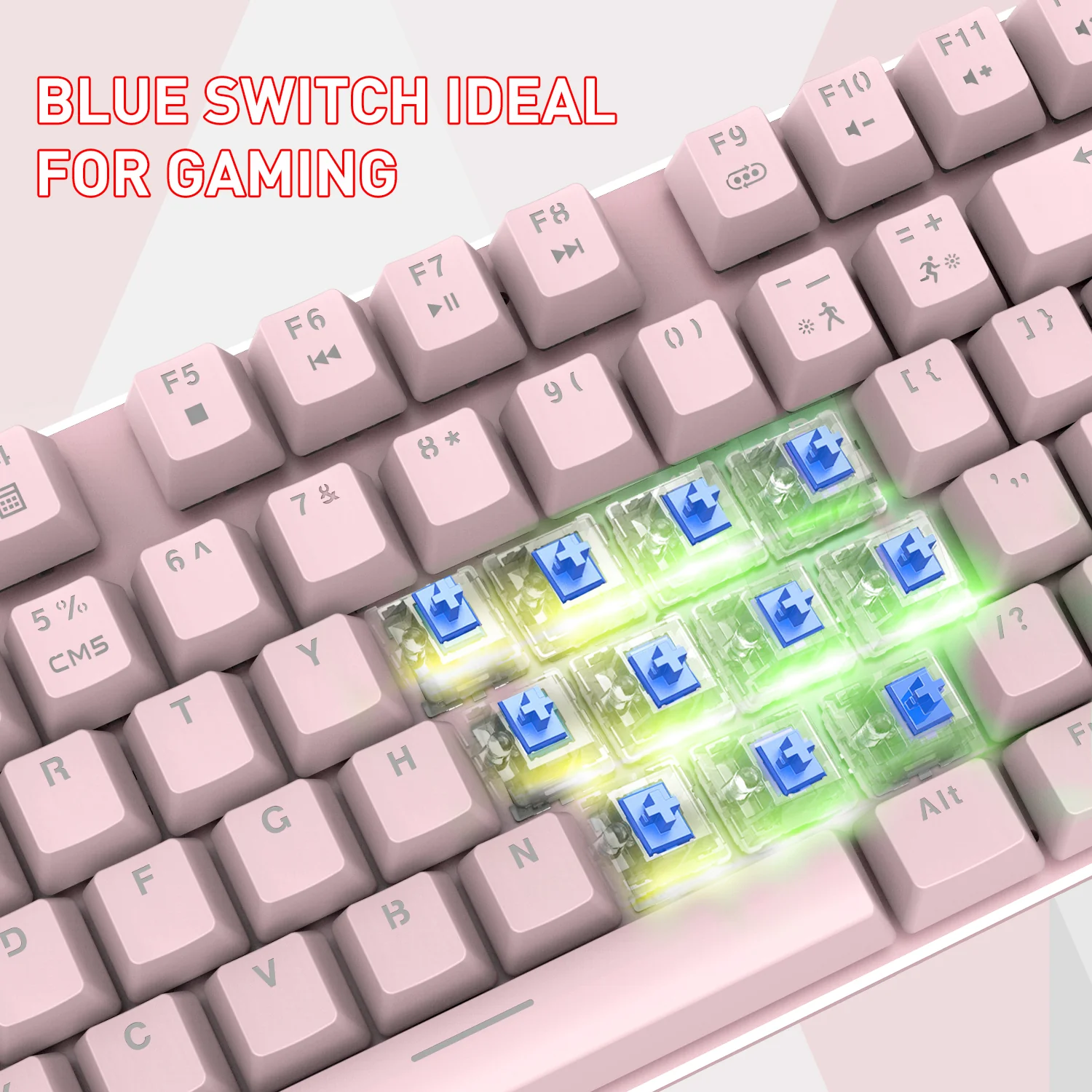 HAVIT KB393L Mechanical Gaming Keyboard and Mouse Combo 104 Keys with Rainbow Backlit - Image 19