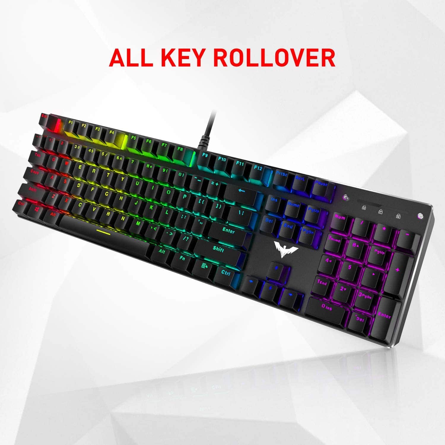 HAVIT KB393L Mechanical Gaming Keyboard and Mouse Combo 104 Keys with Rainbow Backlit - Image 6