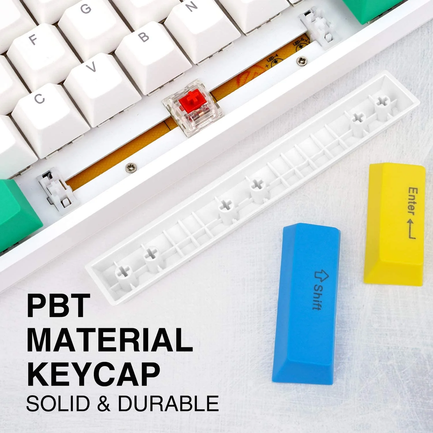 HAVIT KB487L TKL Gaming Mechanical Keyboard 89 Keys PBT Keycaps - Image 11