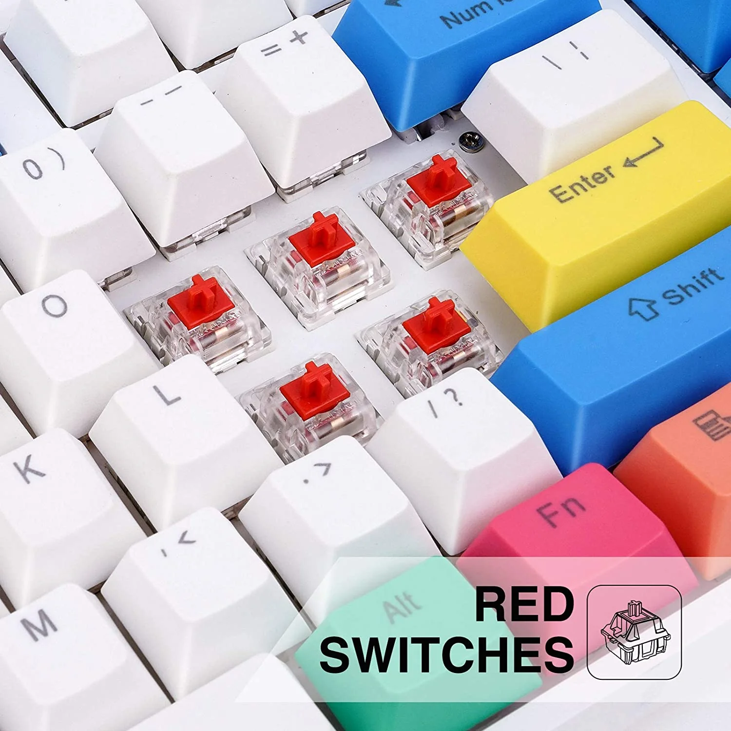 HAVIT KB487L TKL Gaming Mechanical Keyboard 89 Keys PBT Keycaps - Image 14