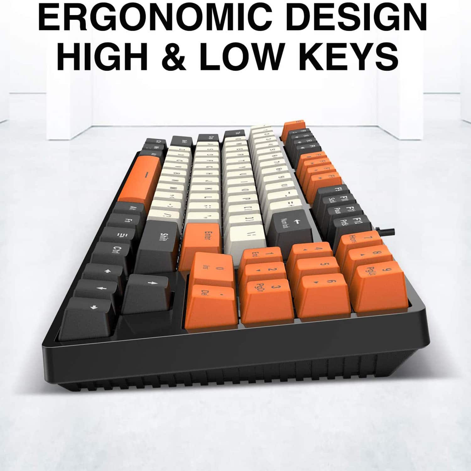 HAVIT KB487L TKL Gaming Mechanical Keyboard 89 Keys PBT Keycaps - Image 4