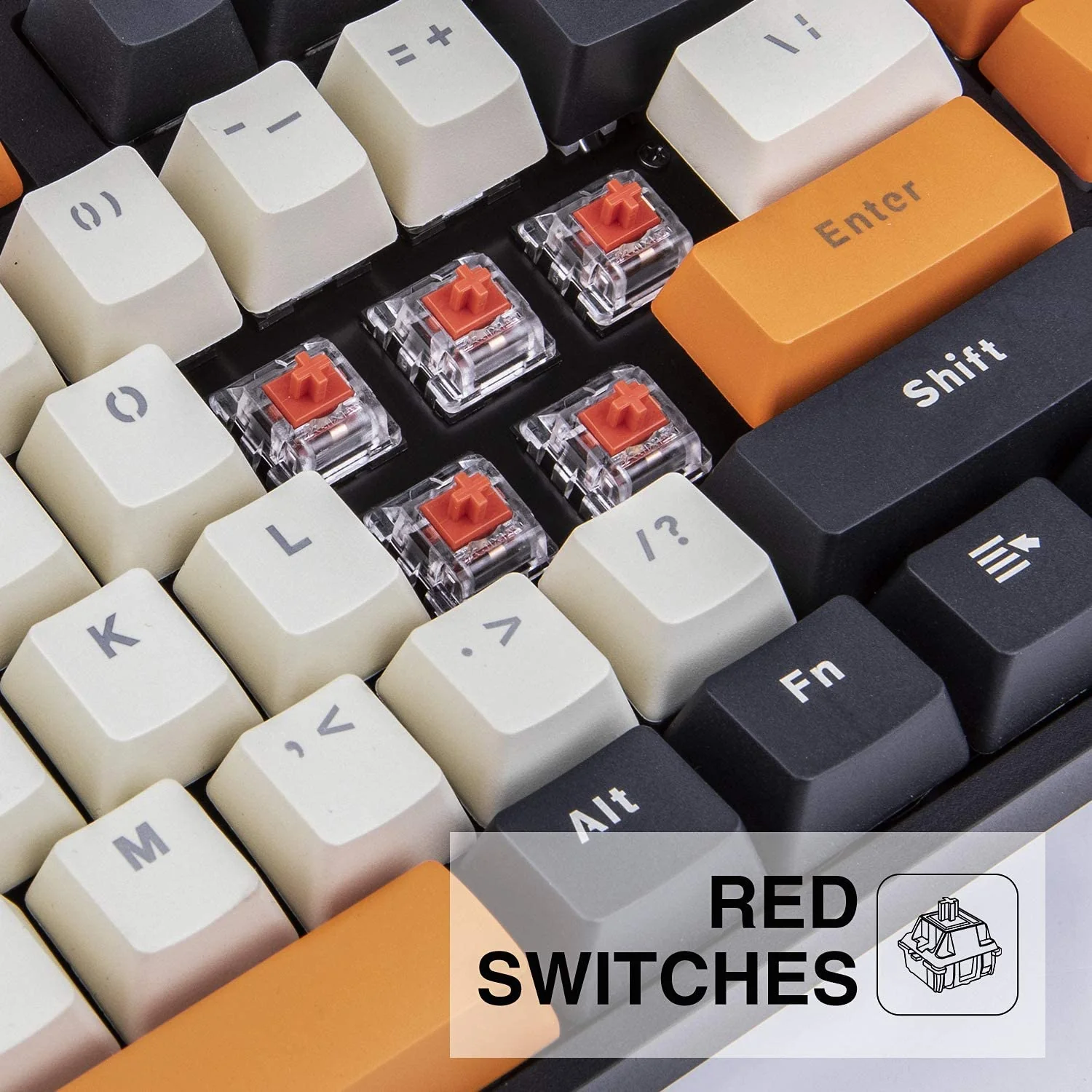 HAVIT KB487L TKL Gaming Mechanical Keyboard 89 Keys PBT Keycaps - Image 5