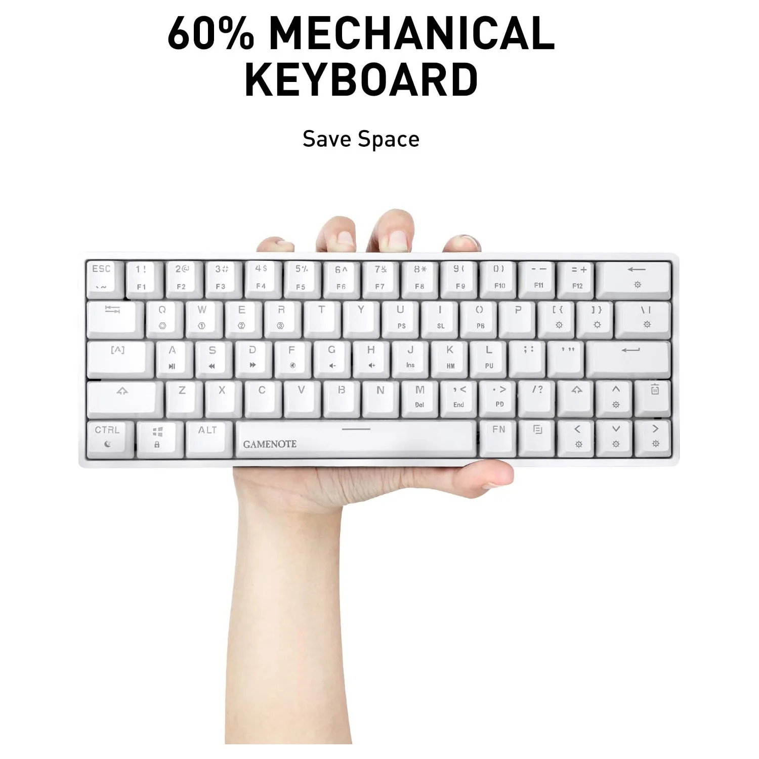 HAVIT KB500L 60% Mechanical Keyboard with Hot Swappable Brown Switch, RGB Compact, Waterproof & Programmable - Image 11