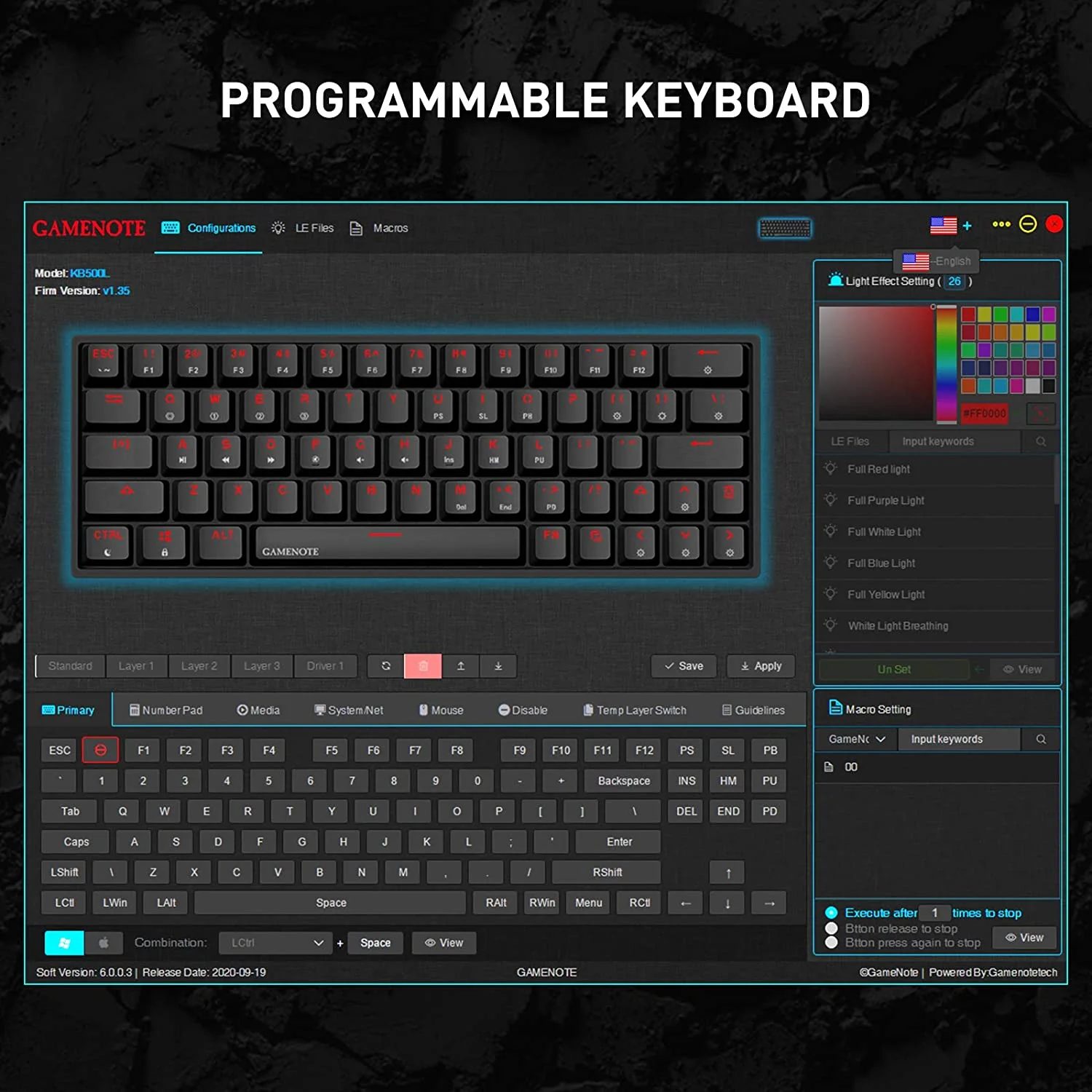 HAVIT KB500L 60% Mechanical Keyboard with Hot Swappable Brown Switch, RGB Compact, Waterproof & Programmable - Image 15