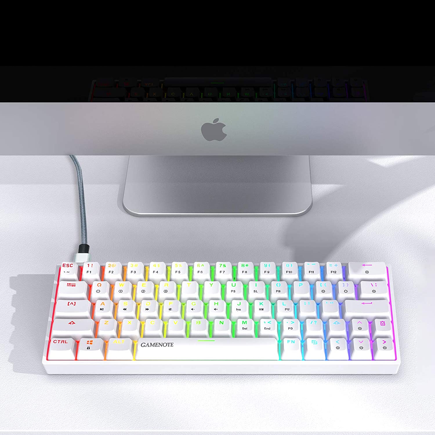 HAVIT KB500L 60% Mechanical Keyboard with Hot Swappable Brown Switch, RGB Compact, Waterproof & Programmable - Image 17