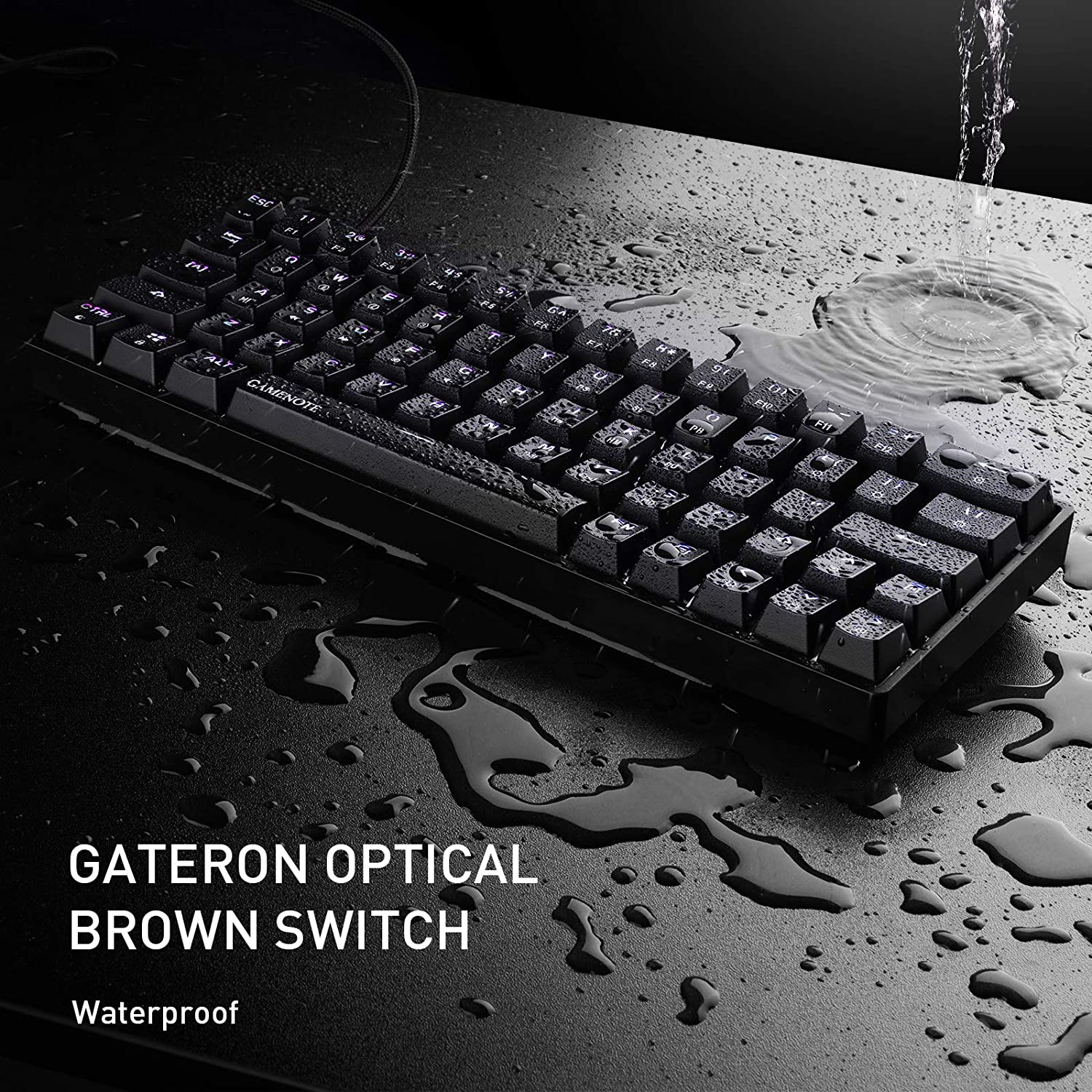 HAVIT KB500L 60% Mechanical Keyboard with Hot Swappable Brown Switch, RGB Compact, Waterproof & Programmable - Image 3