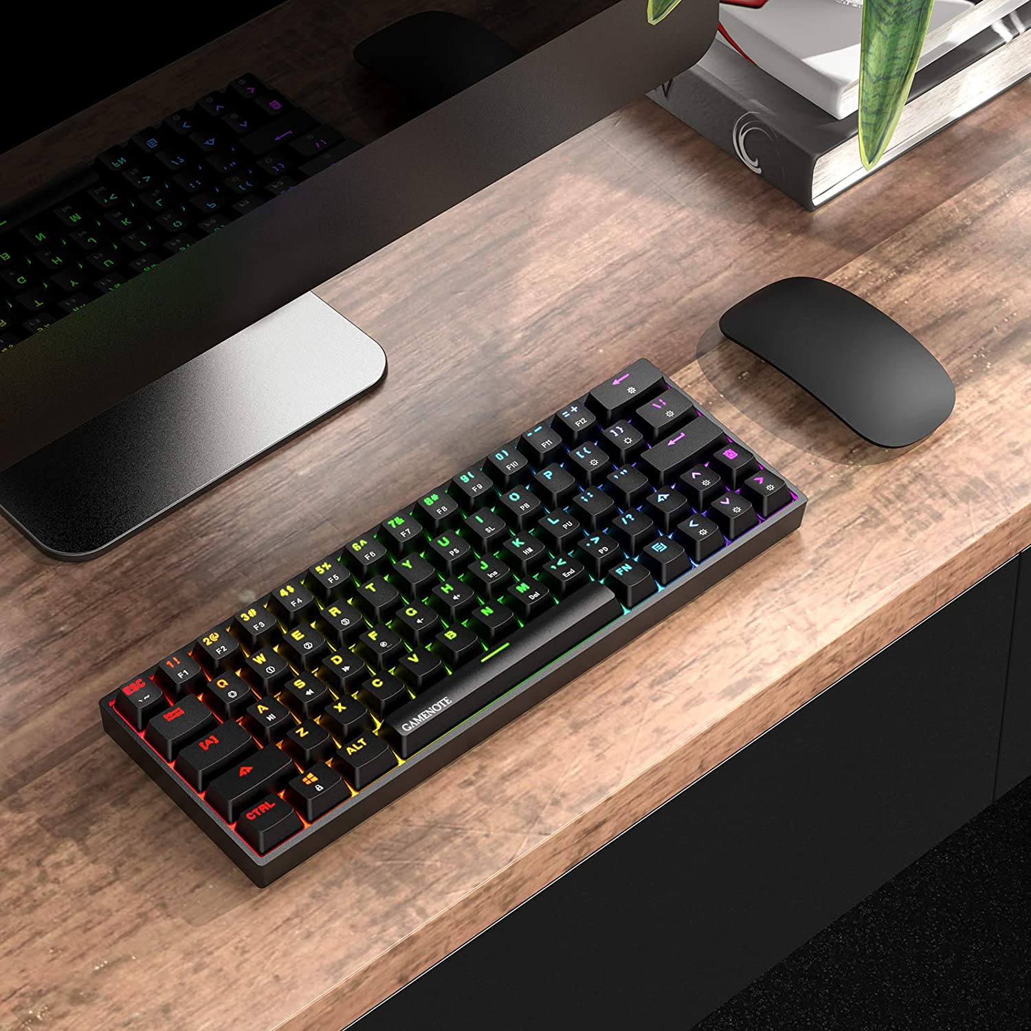 HAVIT KB500L 60% Mechanical Keyboard with Hot Swappable Brown Switch, RGB Compact, Waterproof & Programmable - Image 9