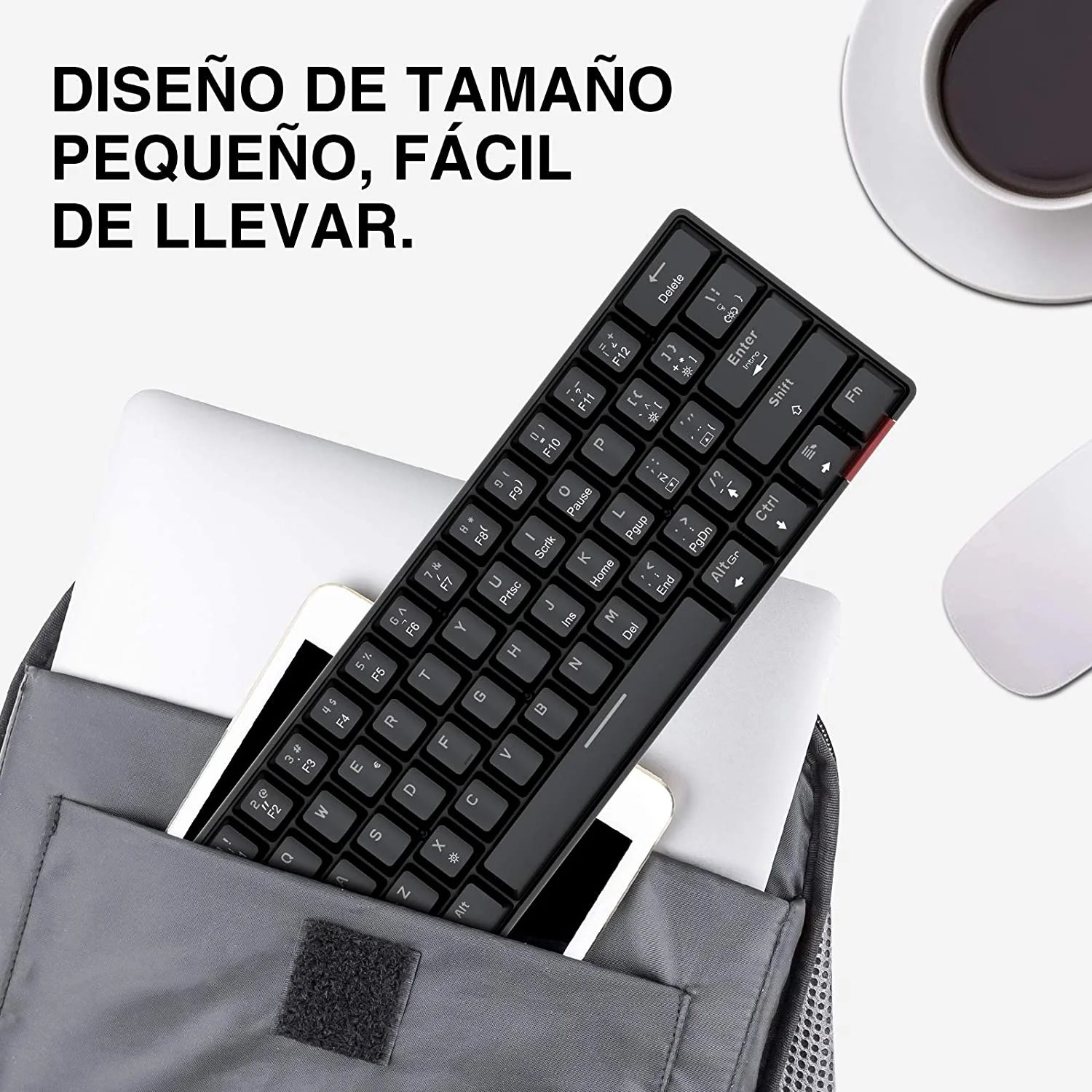 HAVIT KB611CM 60% Mechanical Keyboard & Programmable RGB Mouse Combo - 61 Keys Wired Type-C Backlit - Image 14