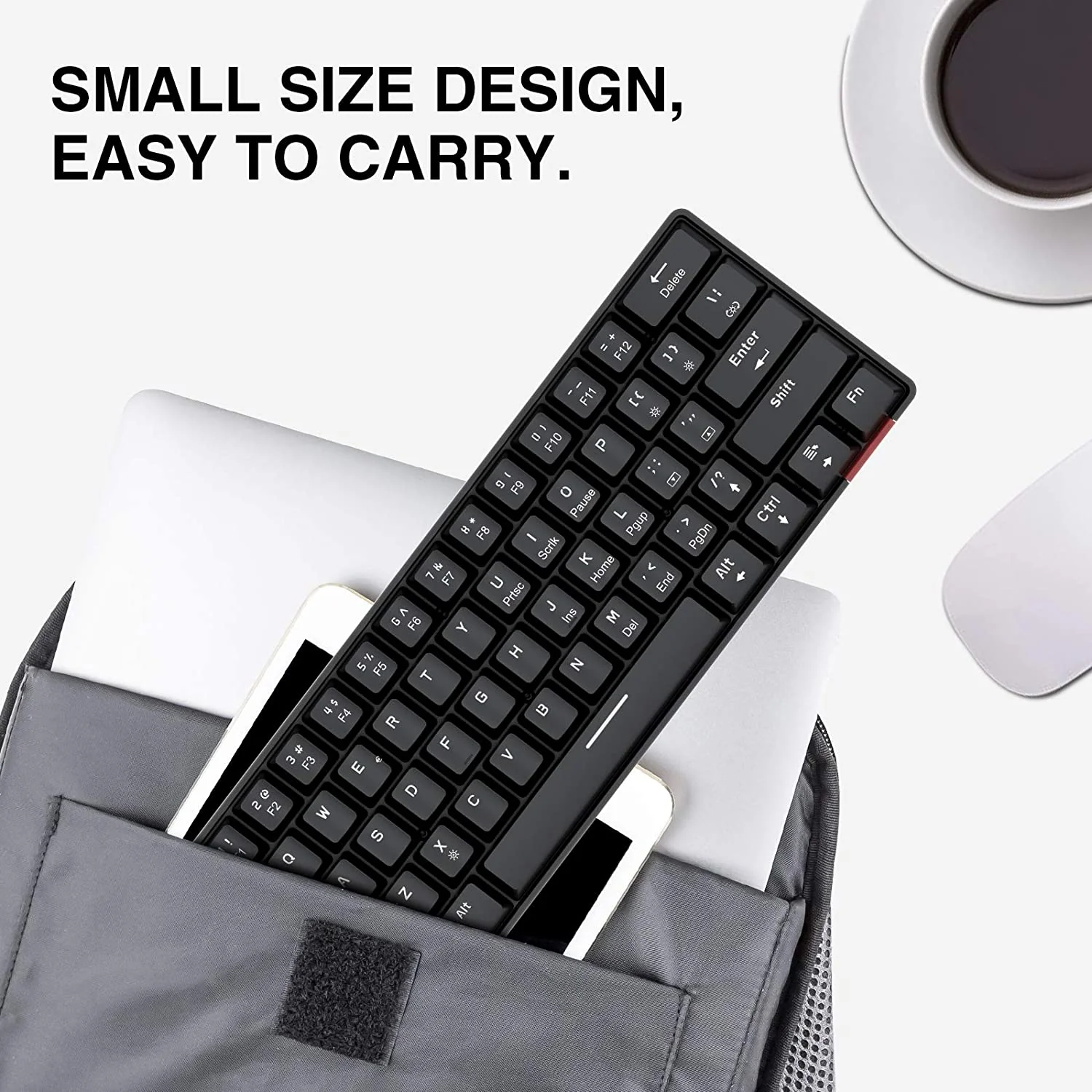 HAVIT KB611CM 60% Mechanical Keyboard & Programmable RGB Mouse Combo - 61 Keys Wired Type-C Backlit - Image 3