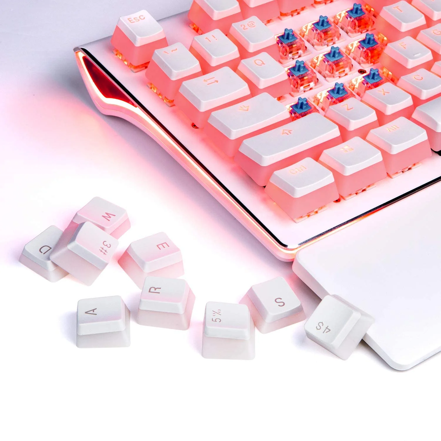 HAVIT KC22 PBT Keycaps with Puller - Pudding, Double Shot, for Cherry MX / Outemu Mechanical Keyboards - Image 16