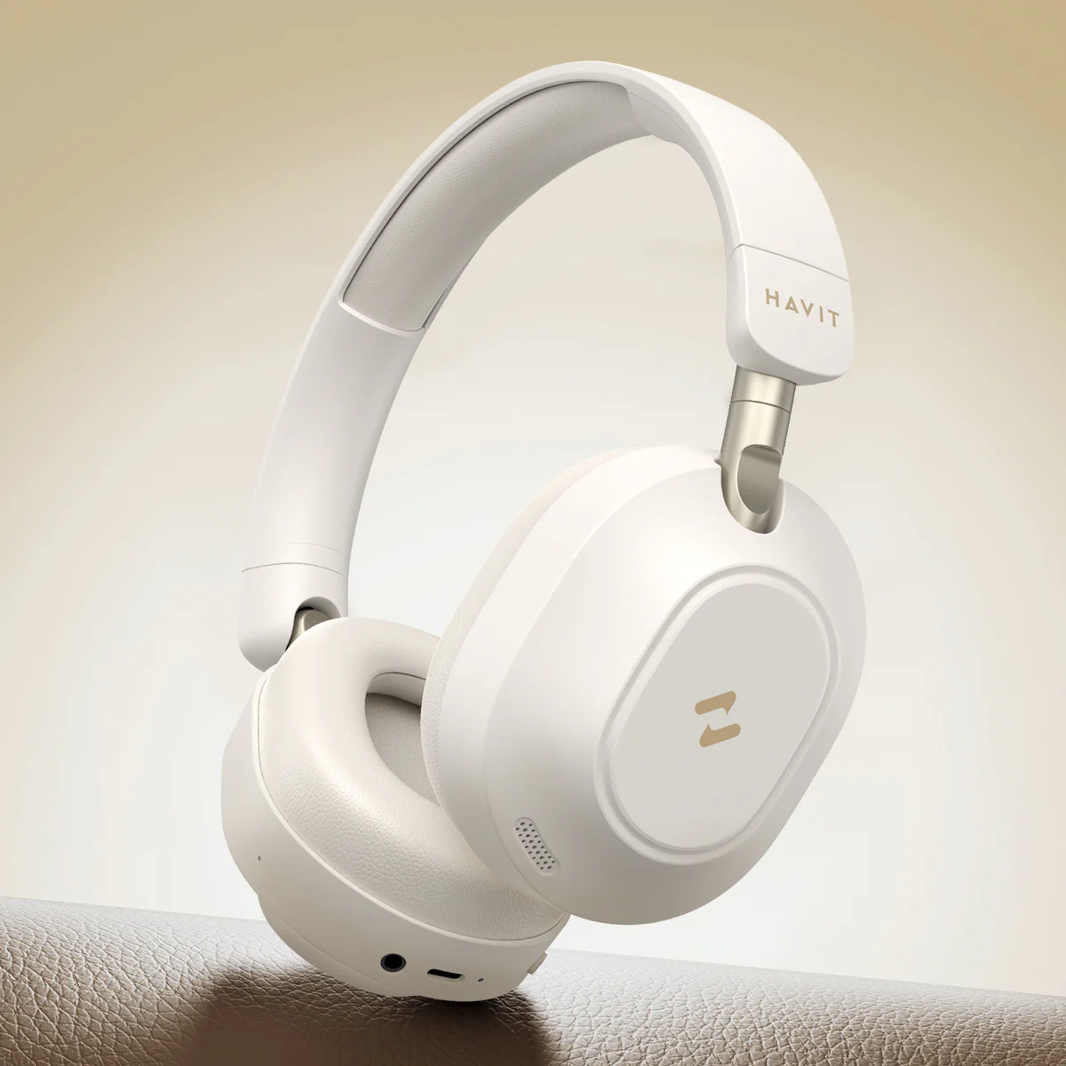 LIFE NC01H Hi-Res Foldable Active Noise Cancelling Wireless Headphones-Beige - Image 10