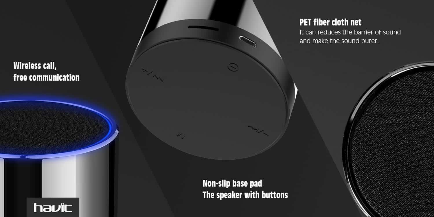 HAVIT M10 Mini Bluetooth Speaker with Cicada Membrane Technology - Image 19