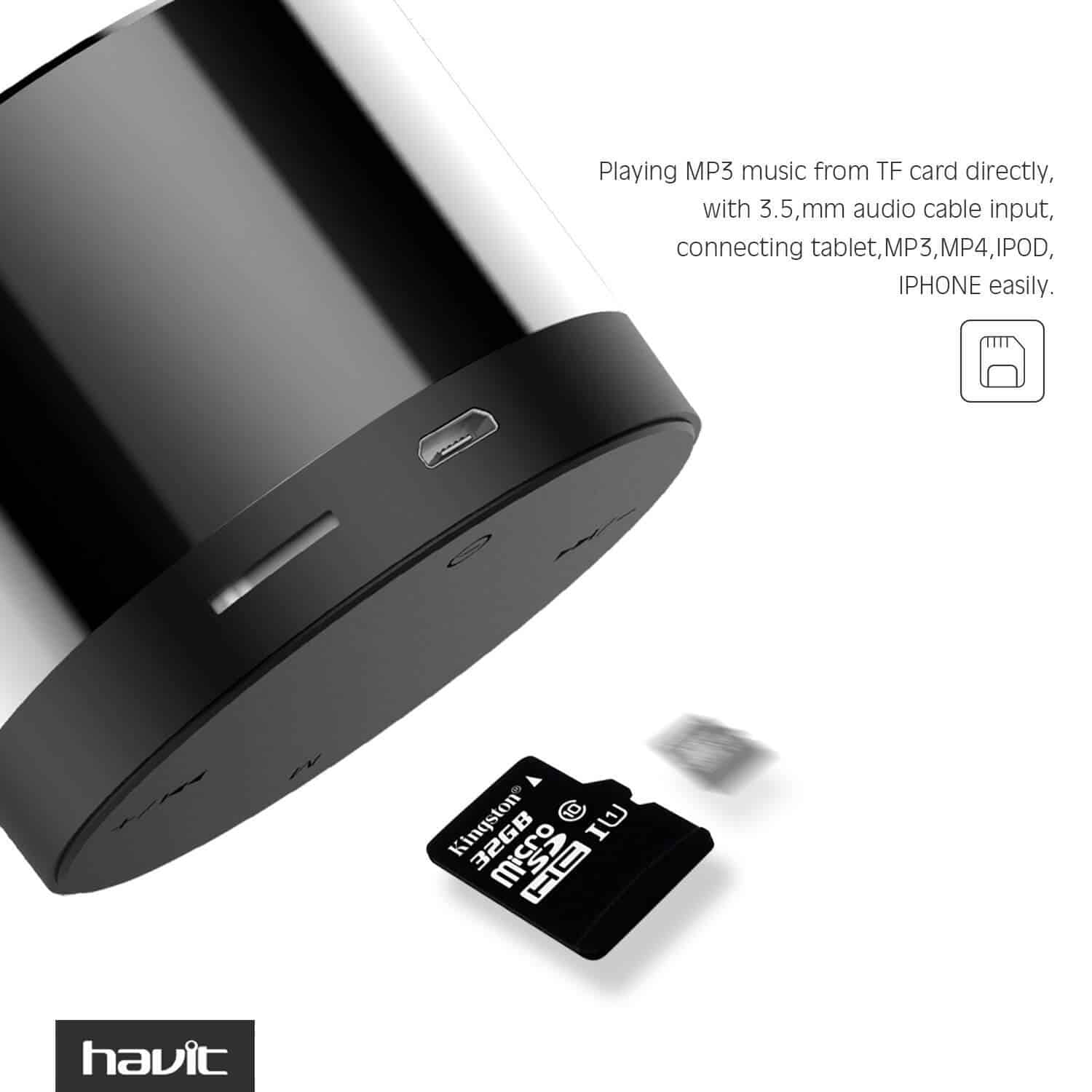 HAVIT M10 Mini Bluetooth Speaker with Cicada Membrane Technology - Image 21