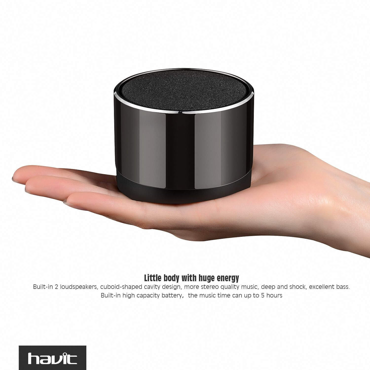 HAVIT M10 Mini Bluetooth Speaker with Cicada Membrane Technology - Image 7