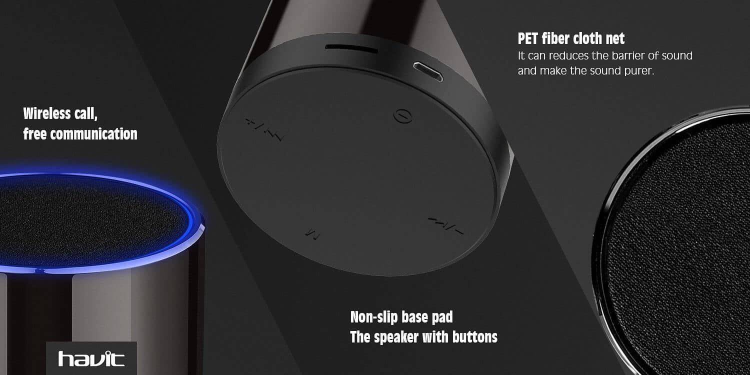 HAVIT M10 Mini Bluetooth Speaker with Cicada Membrane Technology - Image 9
