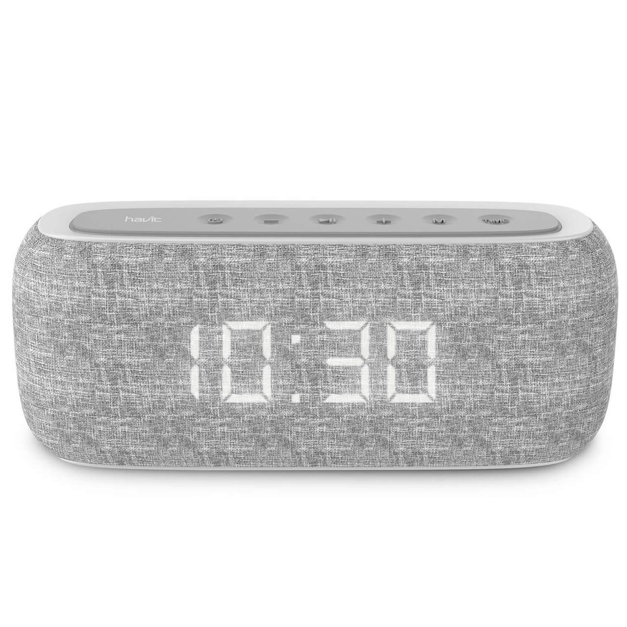 HAVIT M29 Bluetooth Speaker with Radio and Clock - Image 13