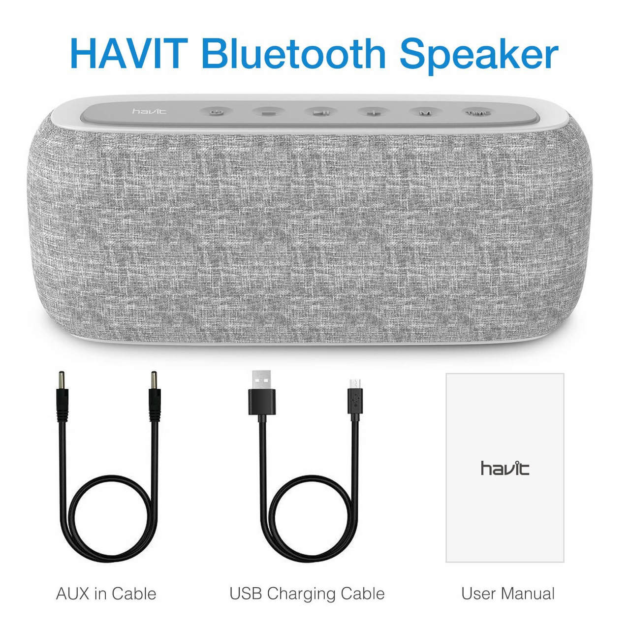 HAVIT M29 Bluetooth Speaker with Radio and Clock - Image 8