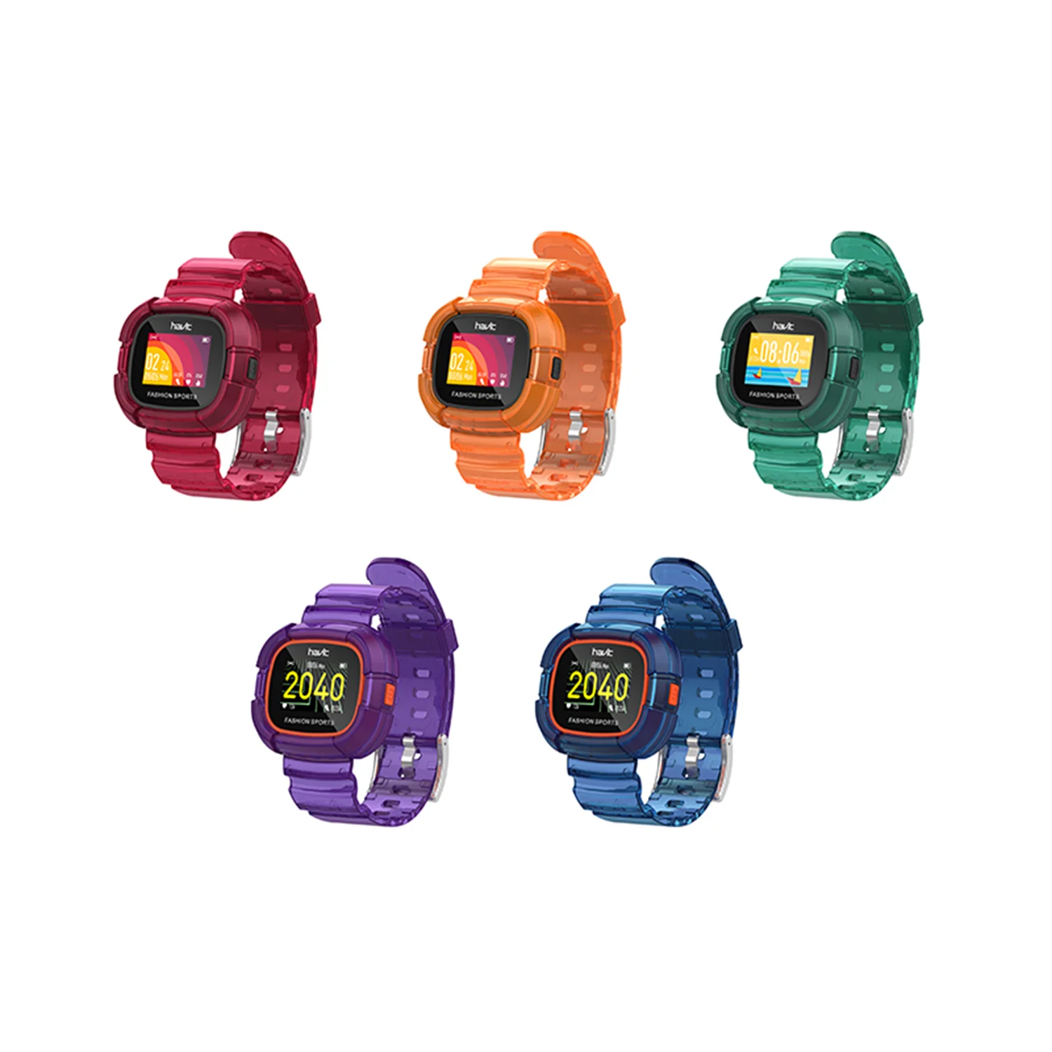 HAVIT M90 Smart Watch with Replaceable Colorful Transparent Strap, IP68 Waterproof Rating - Image 6