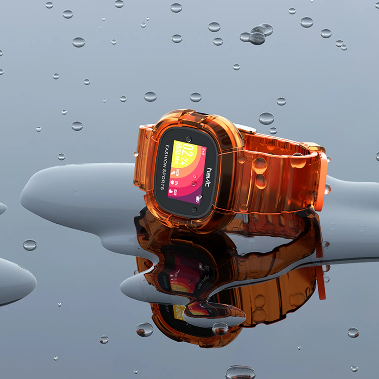 HAVIT M90 Smart Watch with Replaceable Colorful Transparent Strap, IP68 Waterproof Rating - Image 7