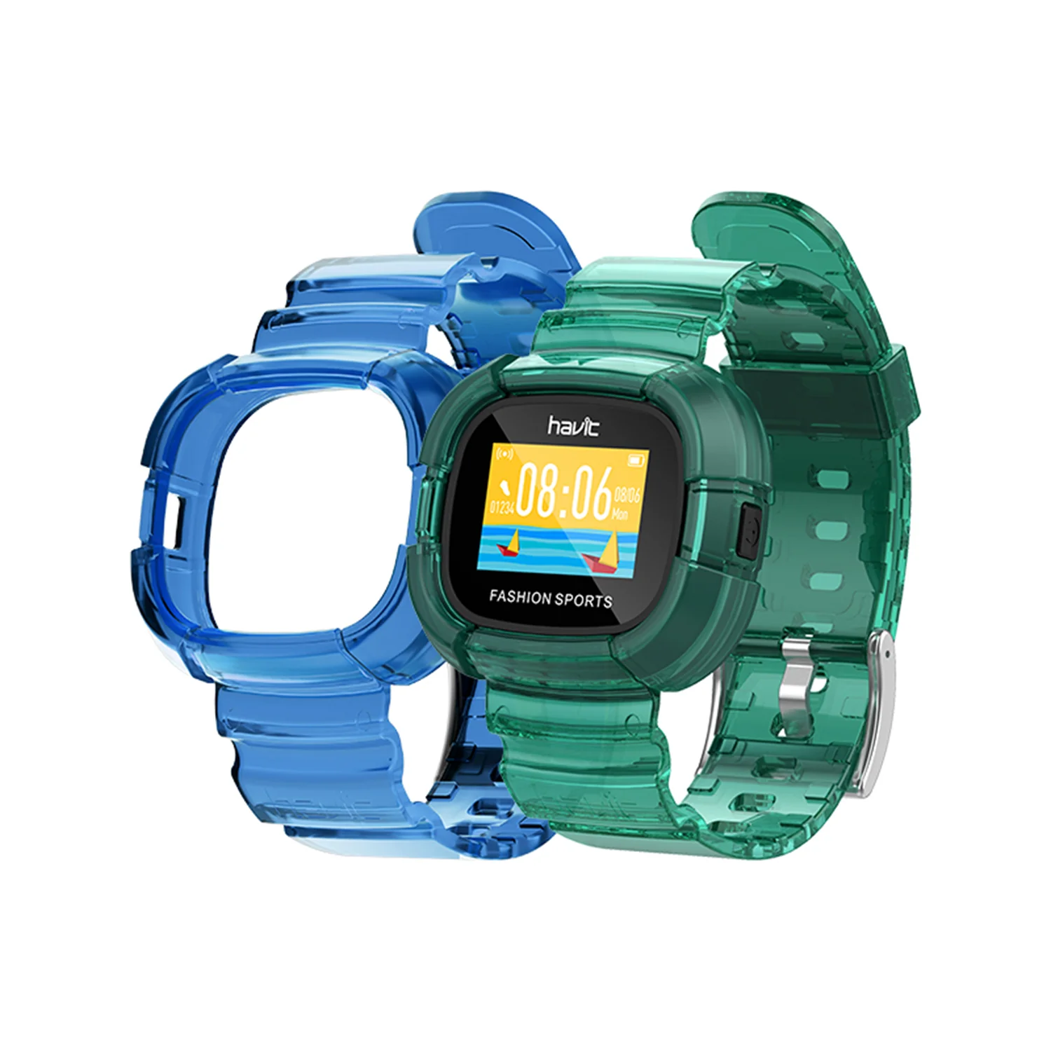 HAVIT M90 Smart Watch with Replaceable Colorful Transparent Strap, IP68 Waterproof Rating - Image 9