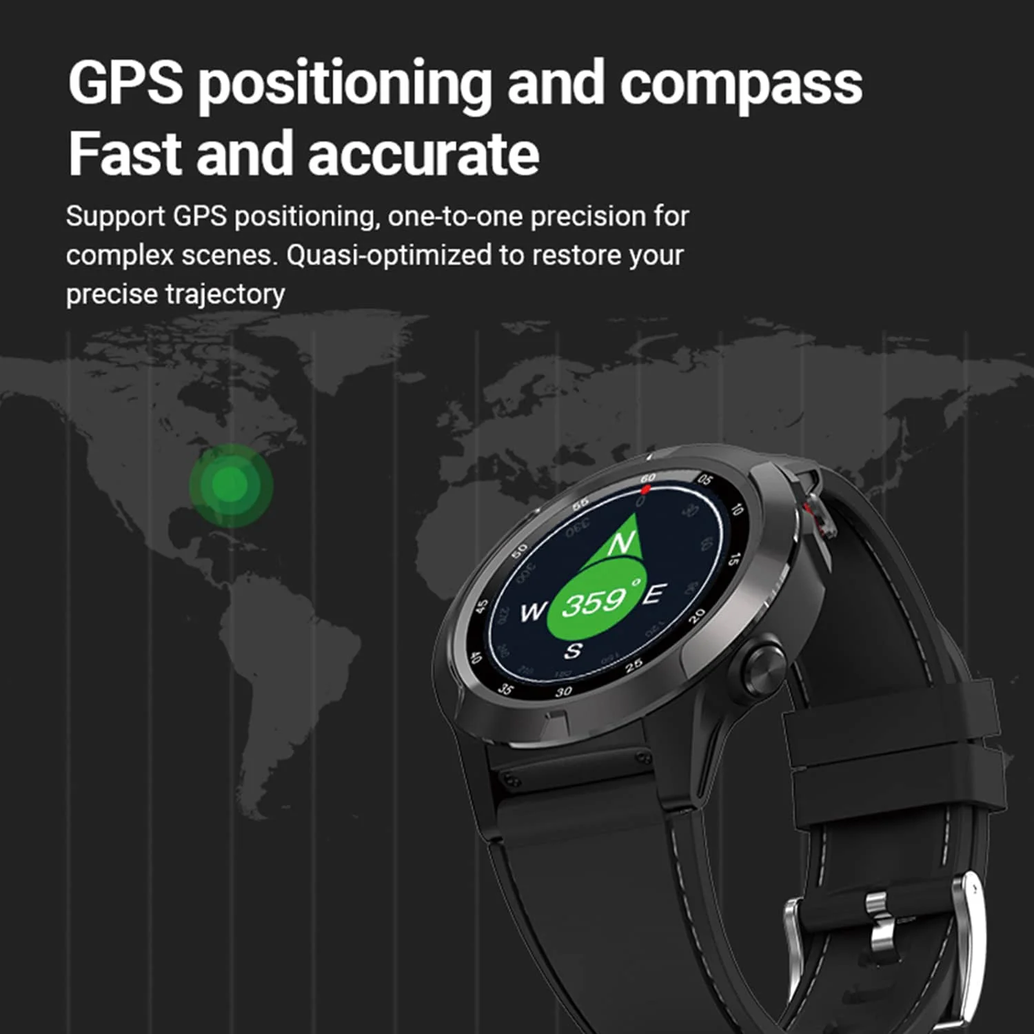 HAVIT M9001C GPS Smart Watch, IP68 Waterproof, Multi-Motion Modes - Image 6