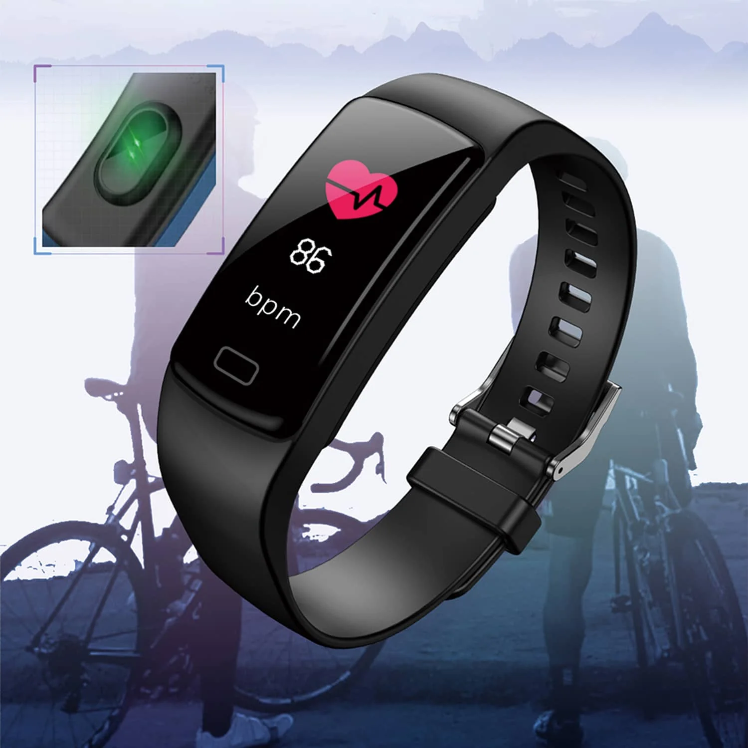 HAVIT M9007T Smart Watch Ultra-thin Fitness Tracker, IP67 Waterproof, Body Temperature Detection - Image 3