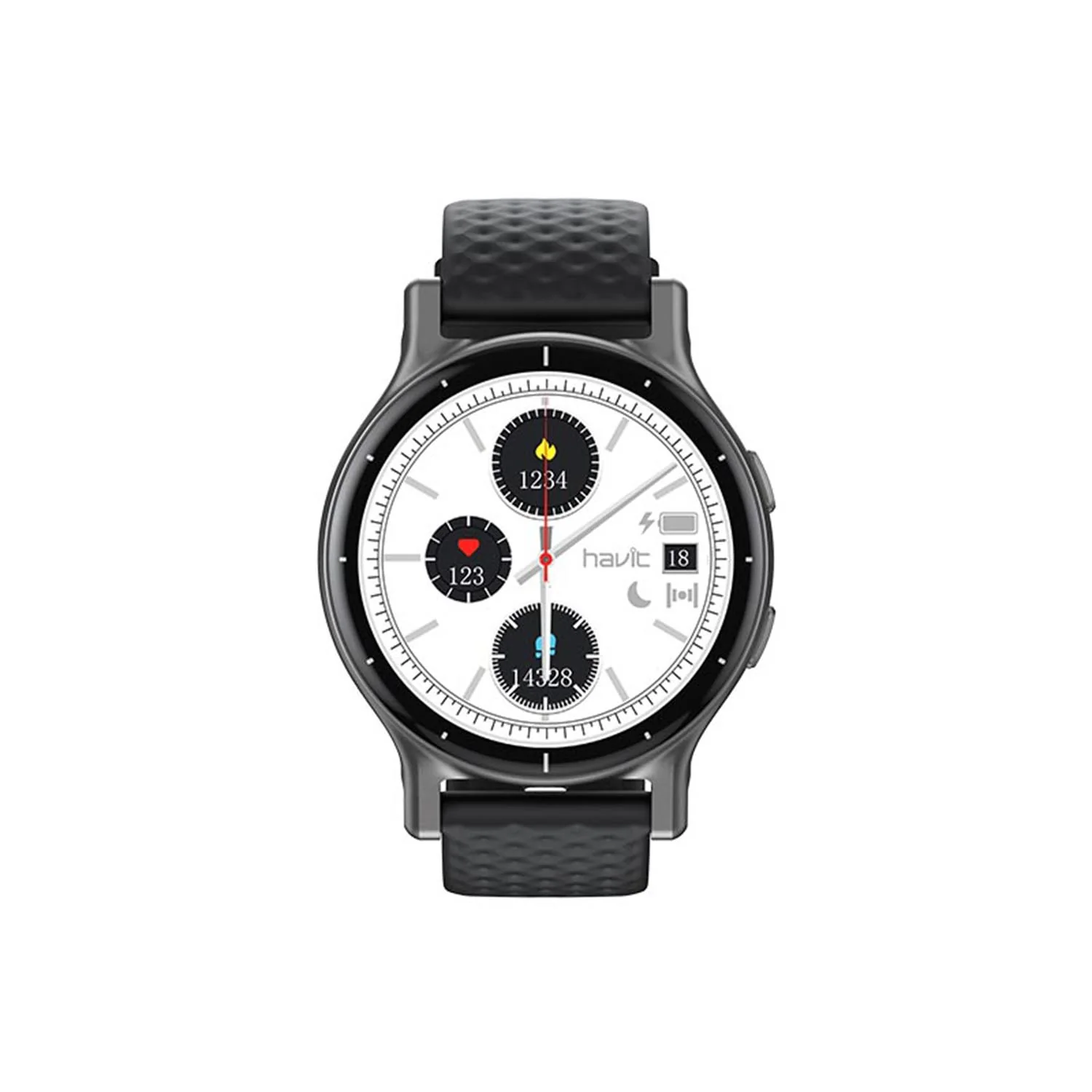 HAVIT M91 Professional Sports Smart Watch, 18 Sports Modes, Built-in Compass, Blood Oxygen Smart Detection - Image 2