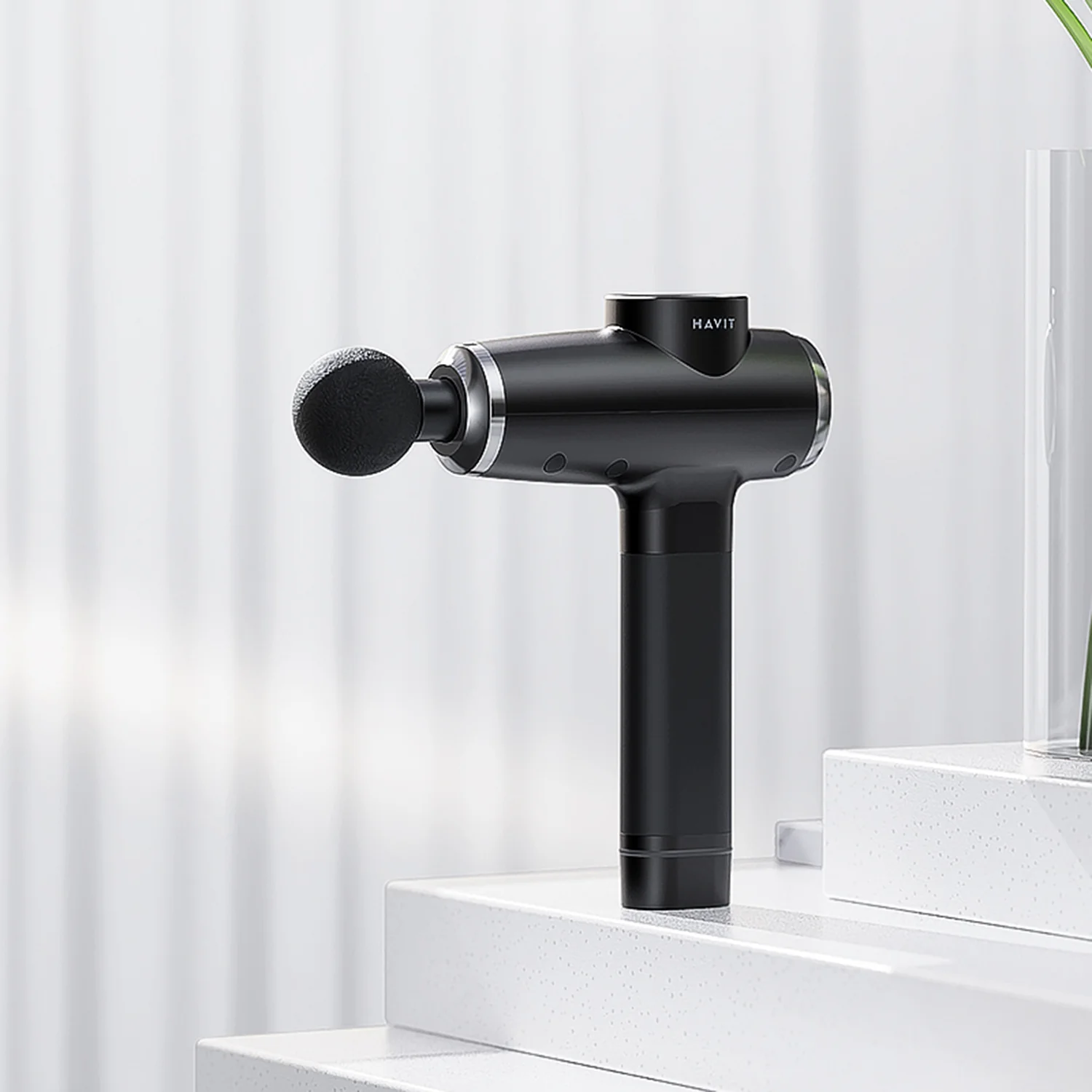 HAVIT MG1505 Muscle Massage Gun with 6 Massage Heads, 20 Speed Level, Deep Tissue High Frequency Therapy - Image 3