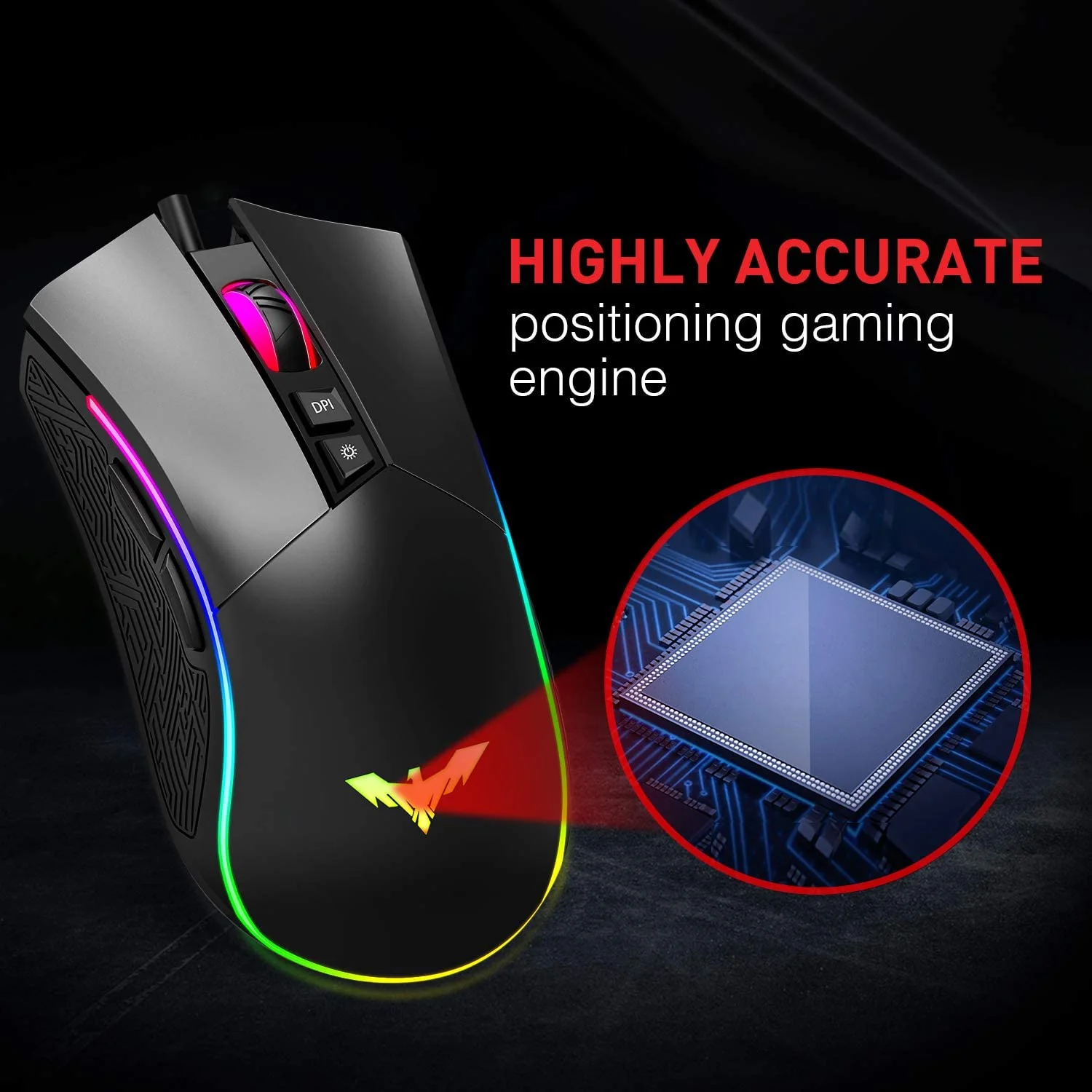 HAVIT MS733 RGB Programmable Gaming Mouse (2020 Version) - Image 9
