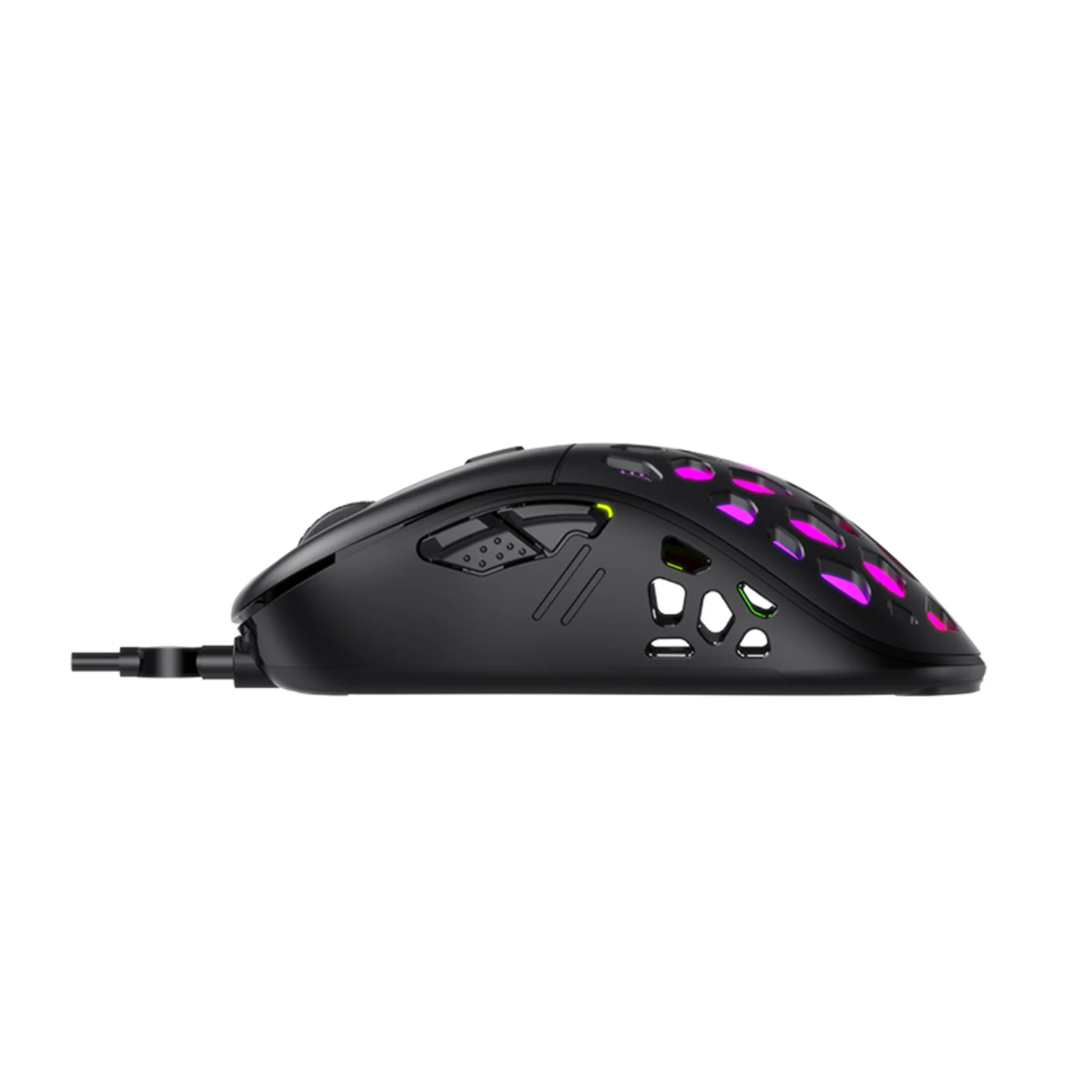HAVIT MS955 RGB Progammable Gaming Mouse, Lightweight Honeycomb Shell, 12000 DPI, Adjustable Weights - Image 2