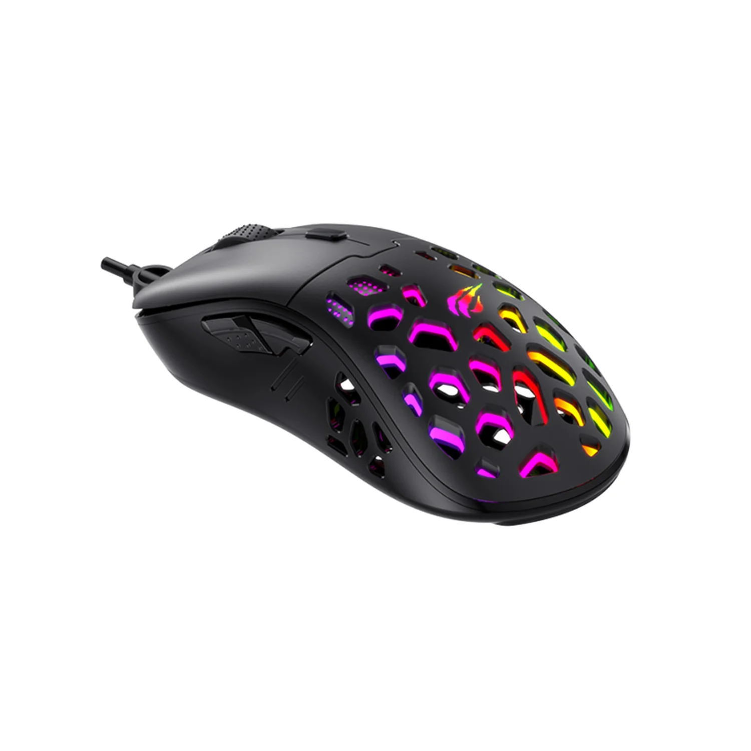 HAVIT MS955 RGB Progammable Gaming Mouse, Lightweight Honeycomb Shell, 12000 DPI, Adjustable Weights - Image 4