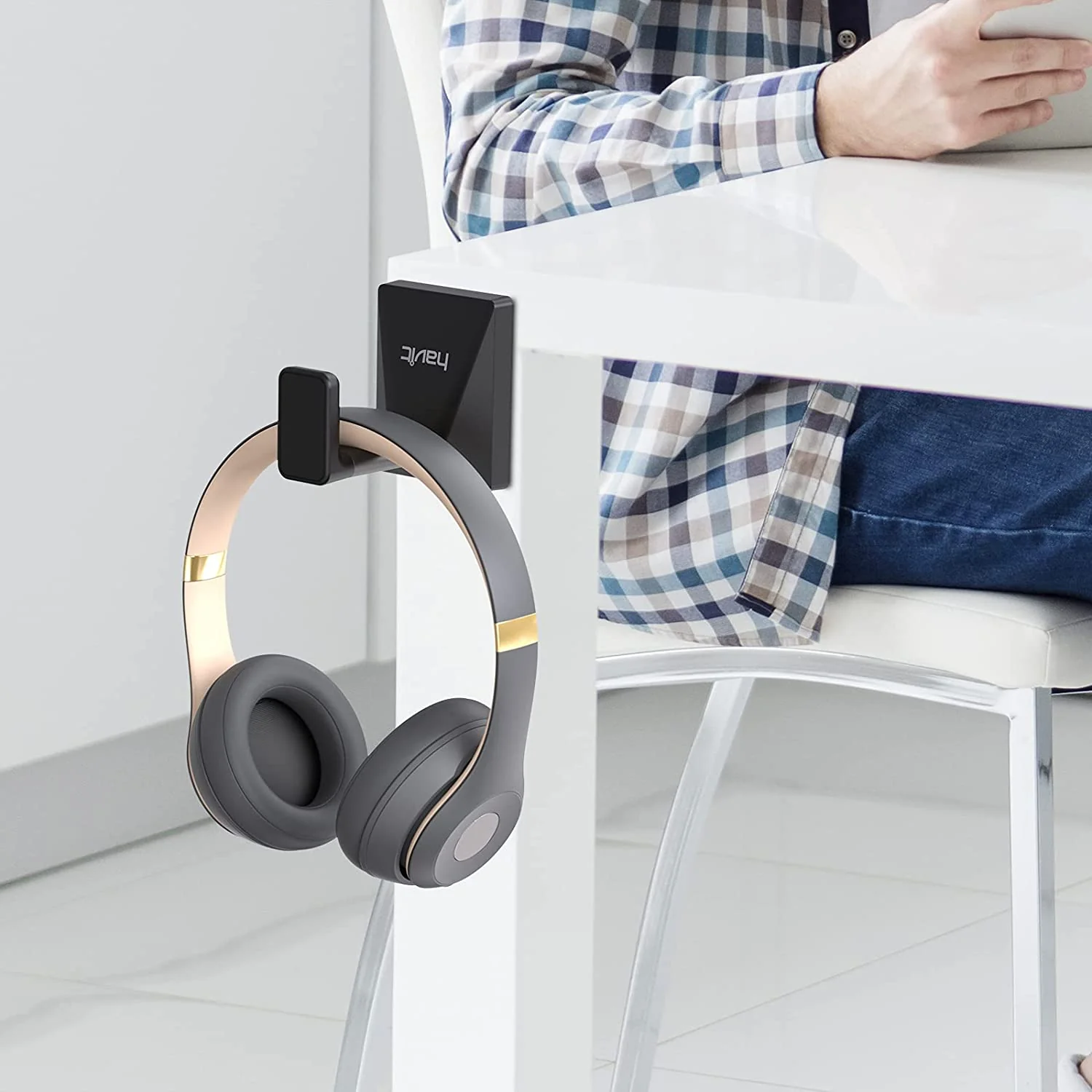 HAVIT TH620 Headphone Hanger Wall Mount, Universal Stand for PC Gaming Headphones - Image 4