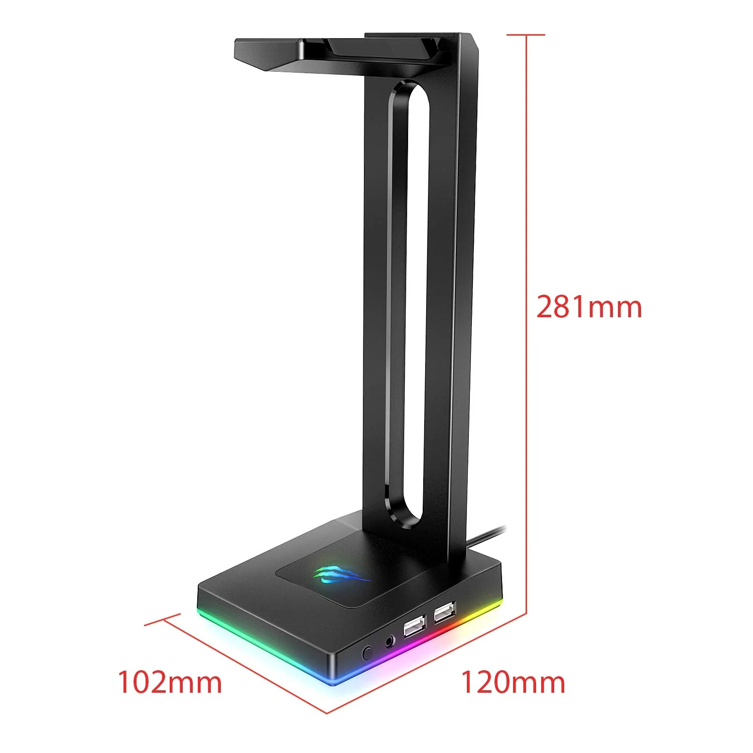 HAVIT TH630 RGB Headset Stand for Desktop Gamer Headphone Accessories - Image 8