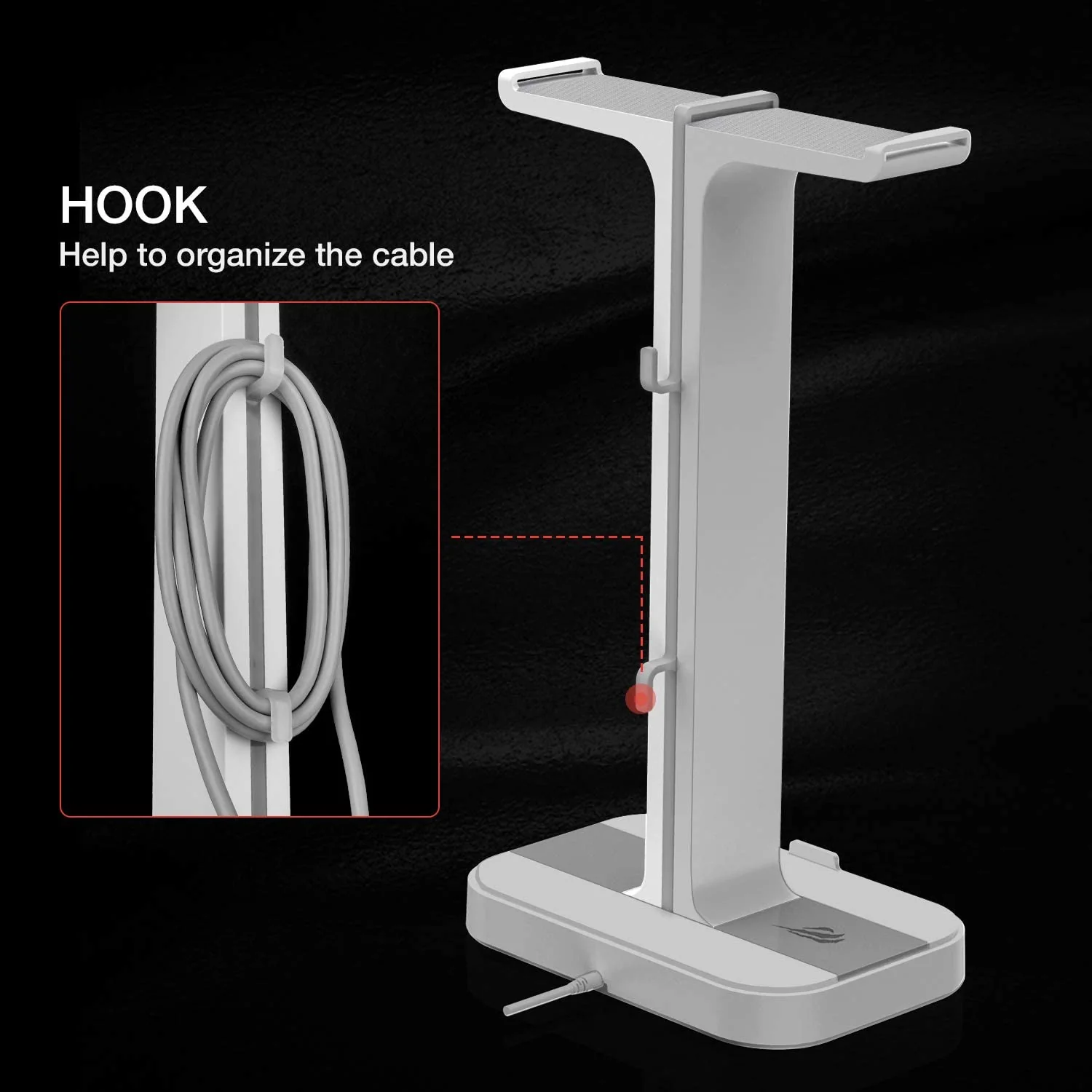 HAVIT TH650 RGB Headset Stand with Dual Hanger & 2 USB Ports - Image 16