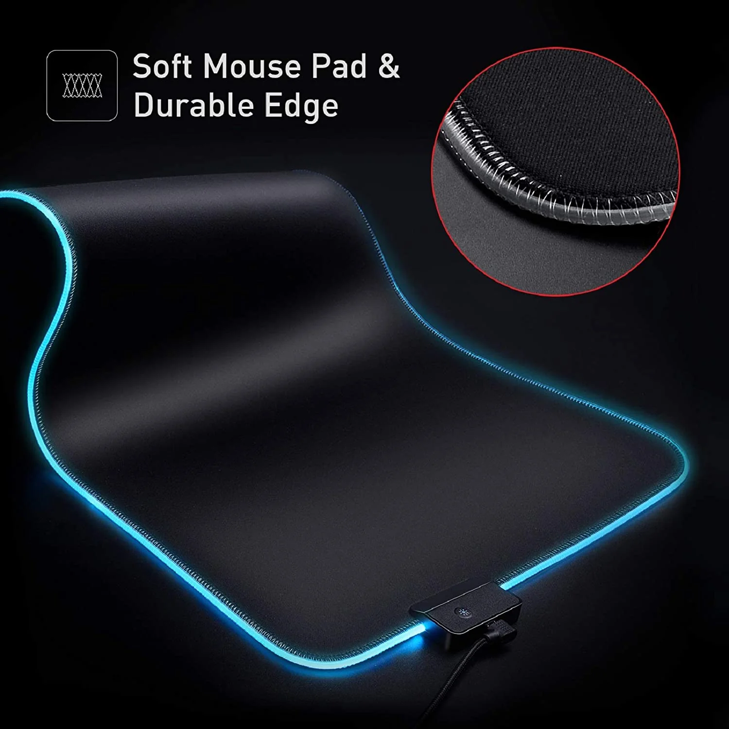 HAVIT TH680 RGB Gaming Mouse Pad and Dual Hanger Headset Stand Combo - Image 6